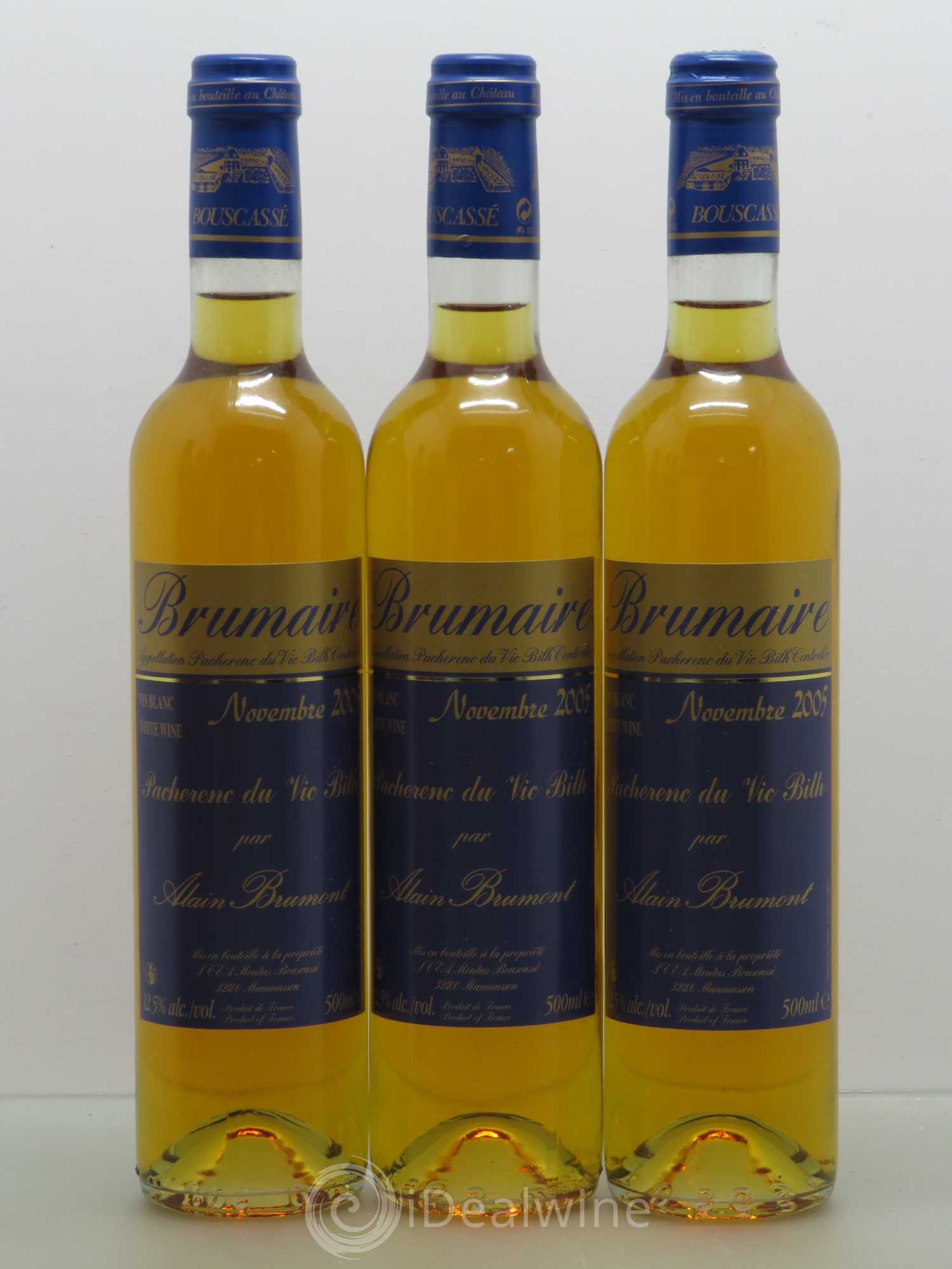 Pacherenc du Vic-Bilh Brumaire Alain Brumont (50cl) 2005 - Lot of 6 bottles - 1