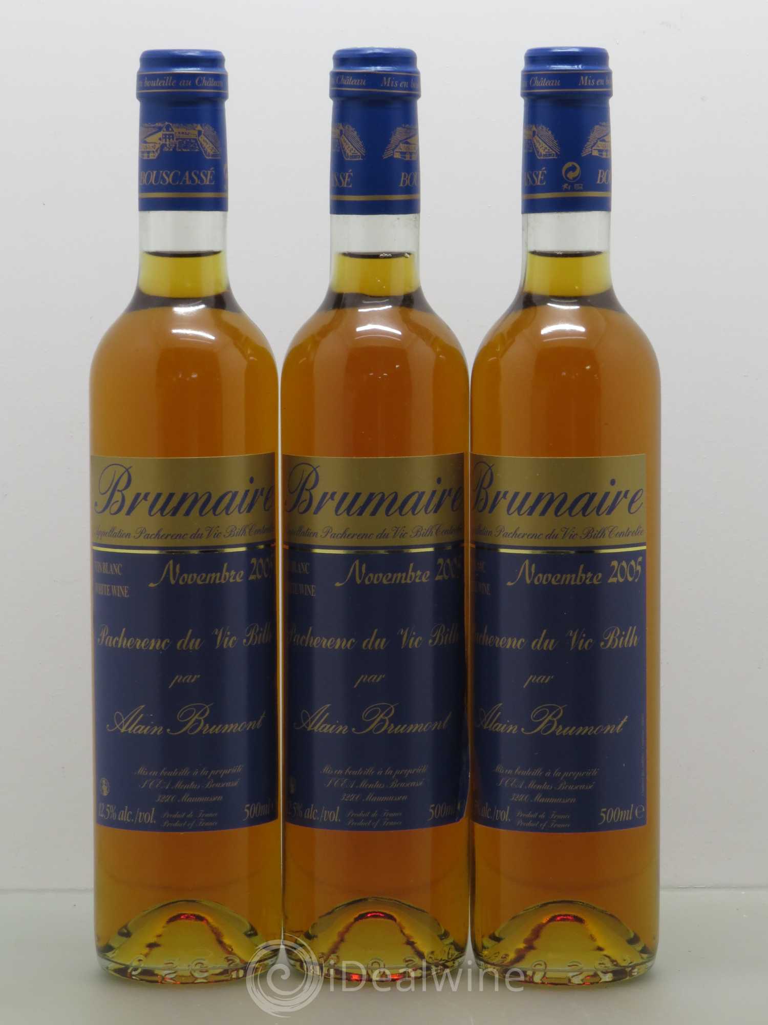 Pacherenc du Vic-Bilh Brumaire Alain Brumont (50cl) 2005 - Lot of 6 bottles - 2