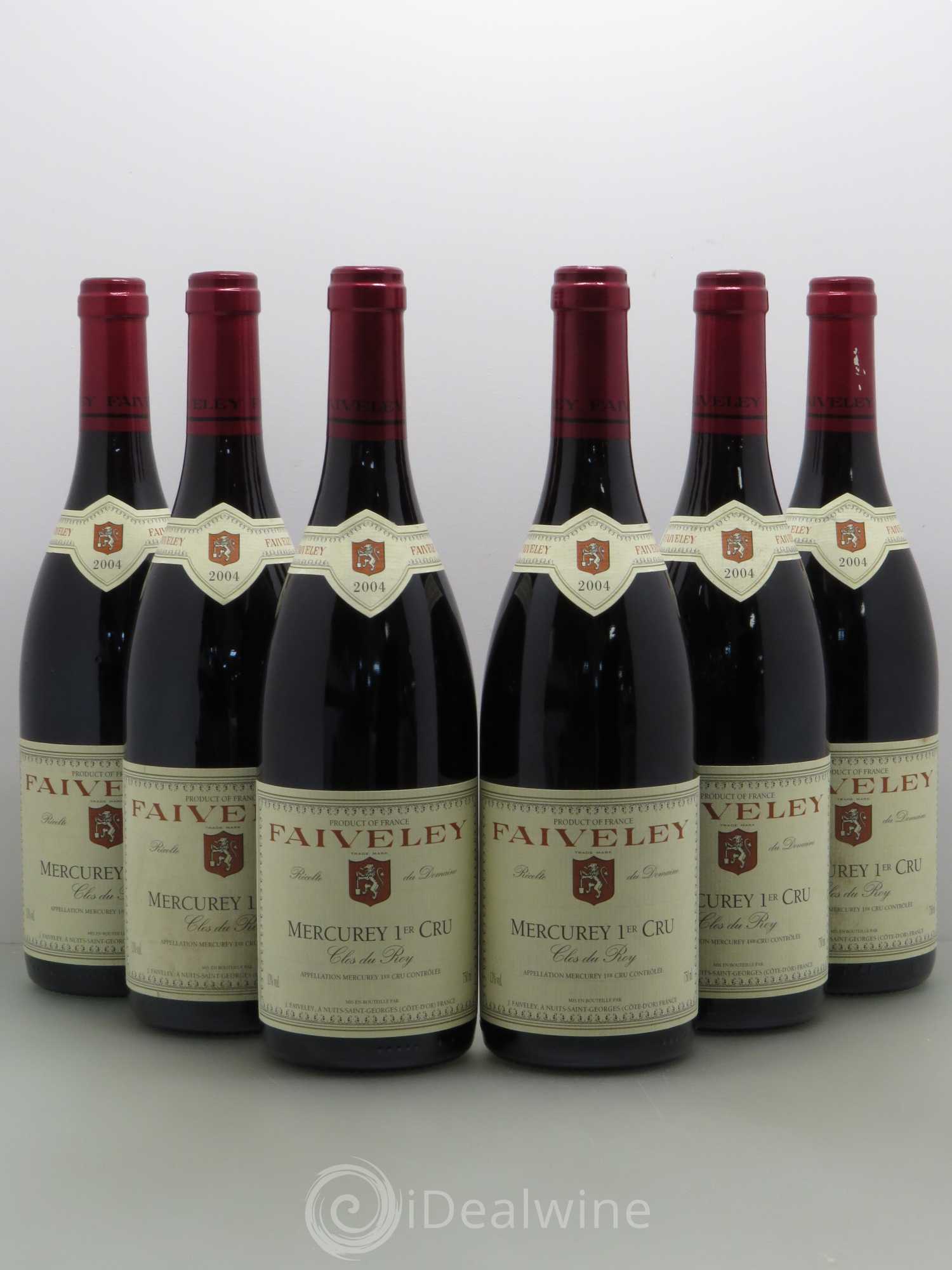 Mercurey 1er Cru Clos Du Roi Faiveley 2004 - Posten von 6 Flaschen - 0