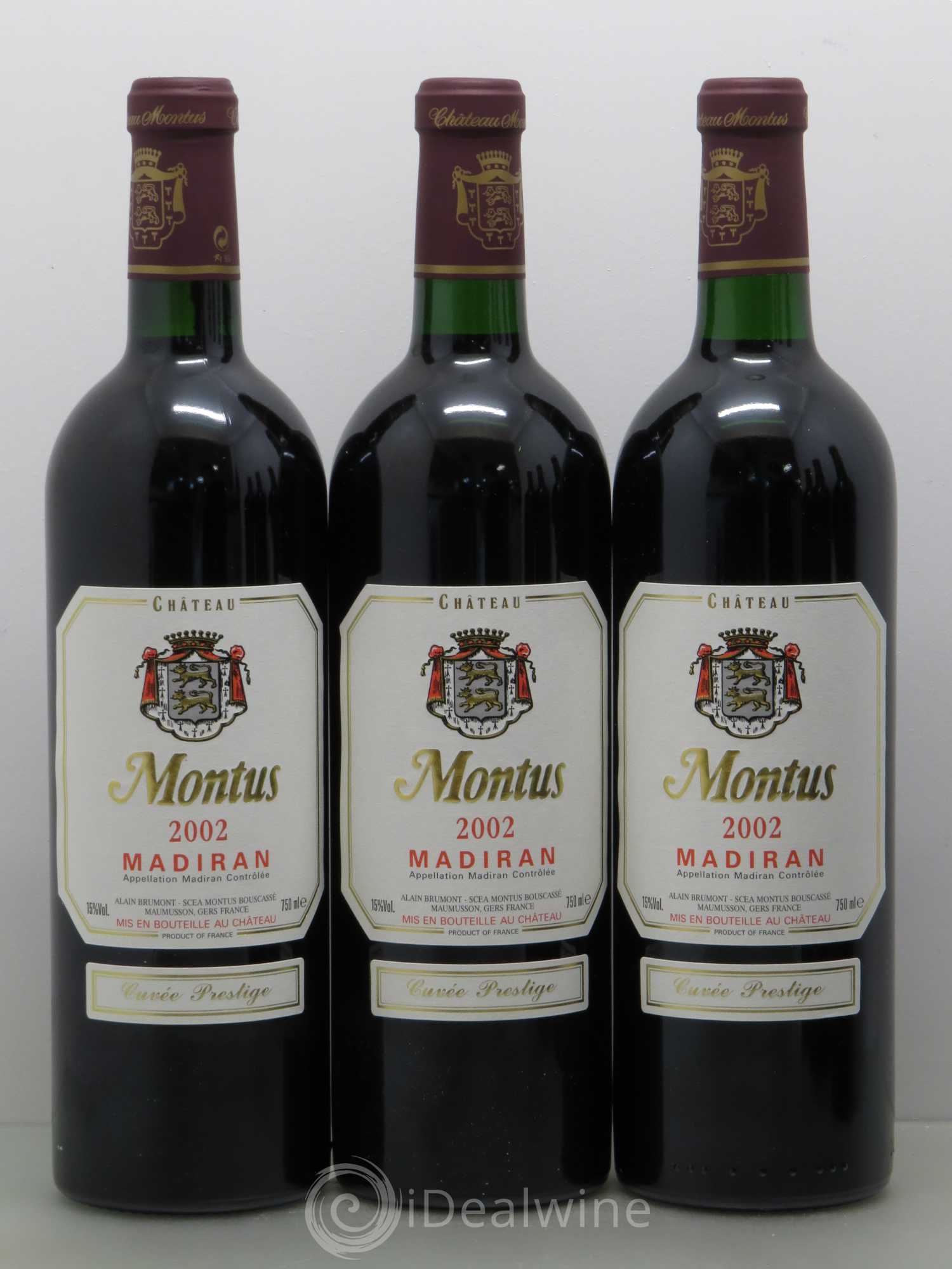 Madiran Château Montus-Prestige Alain Brumont 2002 - Lot de 6 bouteilles - 1
