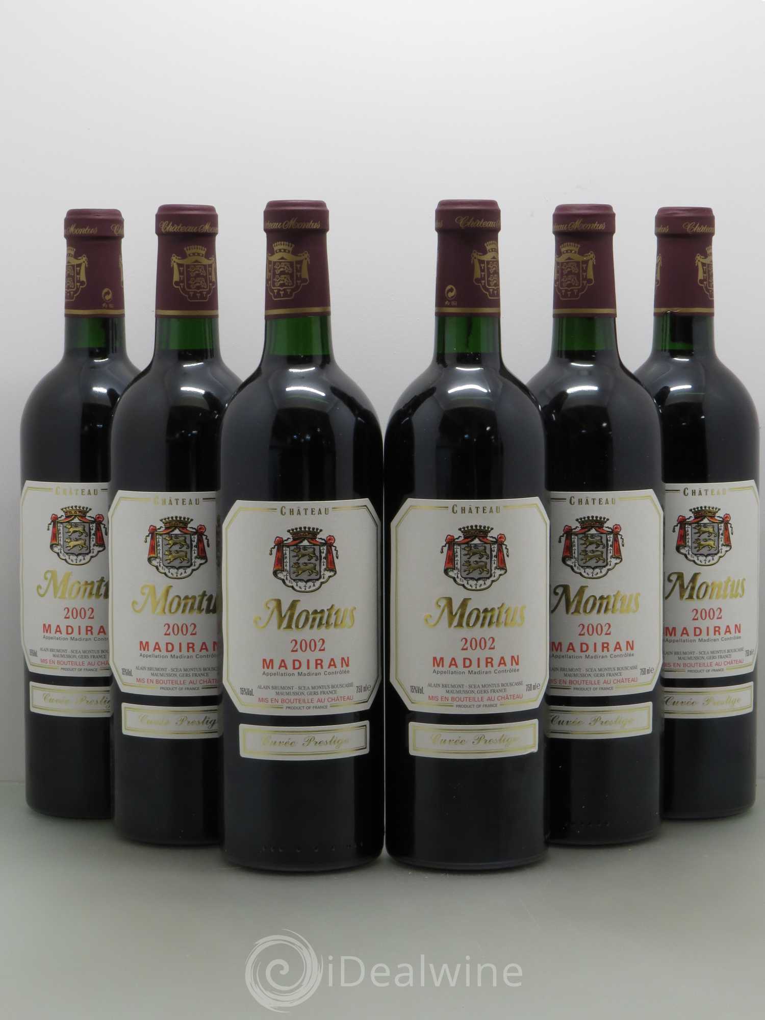 Madiran Château Montus-Prestige Alain Brumont 2002 - Lot de 6 bouteilles - 0