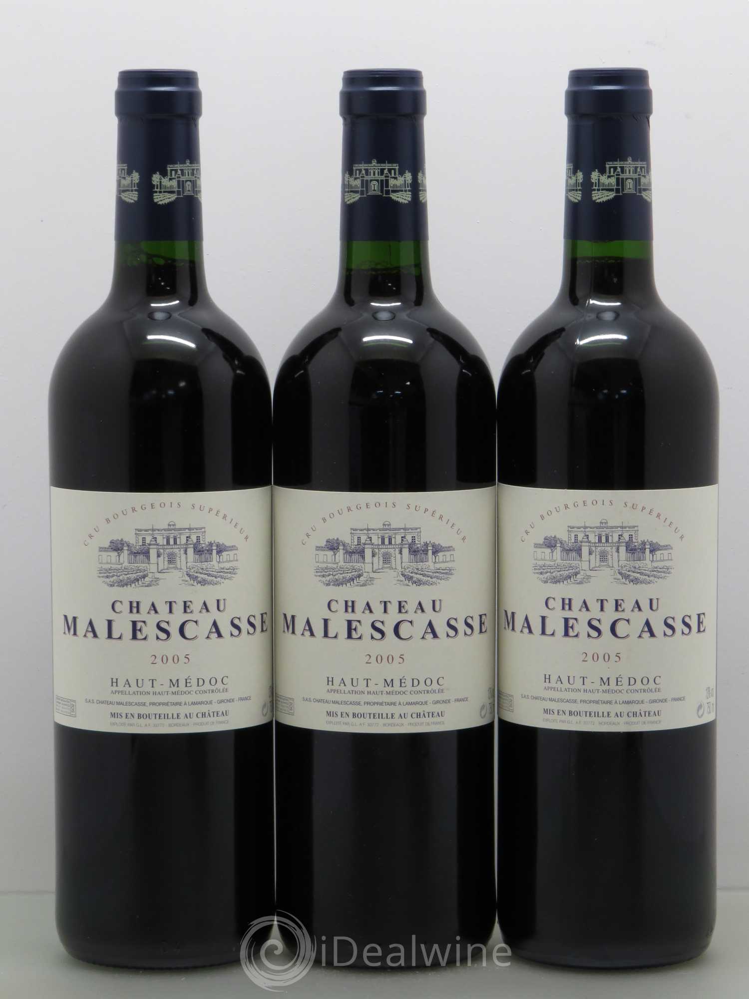 Château Malescasse Cru Bourgeois Exceptionnel 2005 - Lot de 12 bouteilles - 2