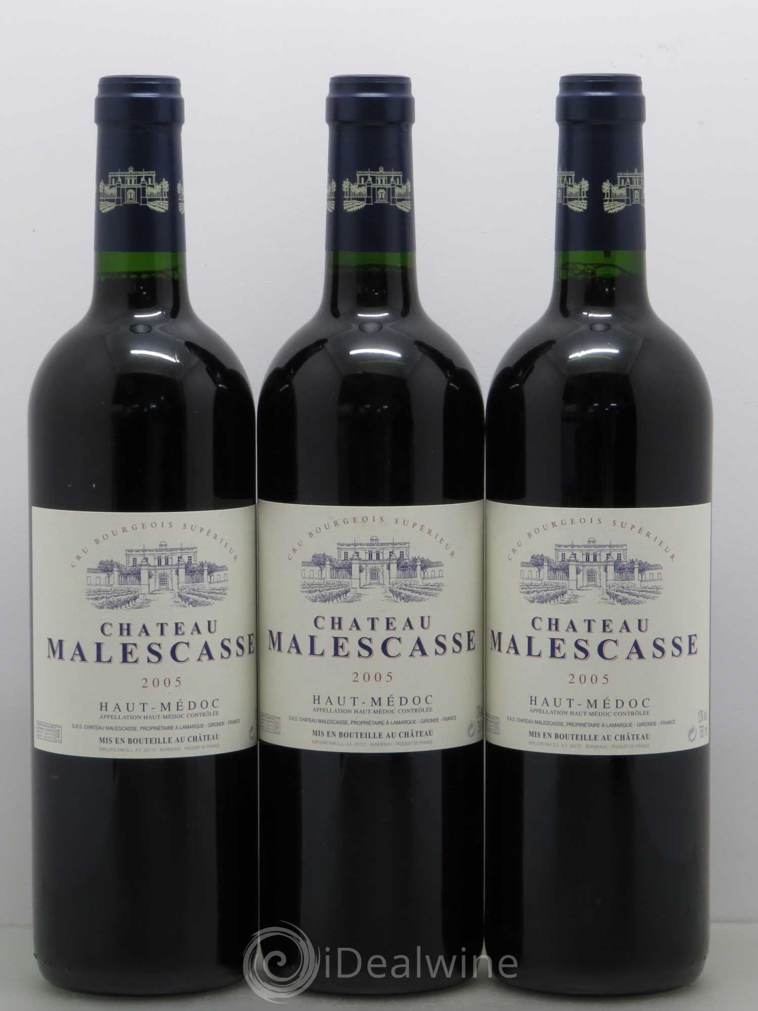 Château Malescasse Cru Bourgeois Exceptionnel 2005 - Lot de 12 bouteilles - 1