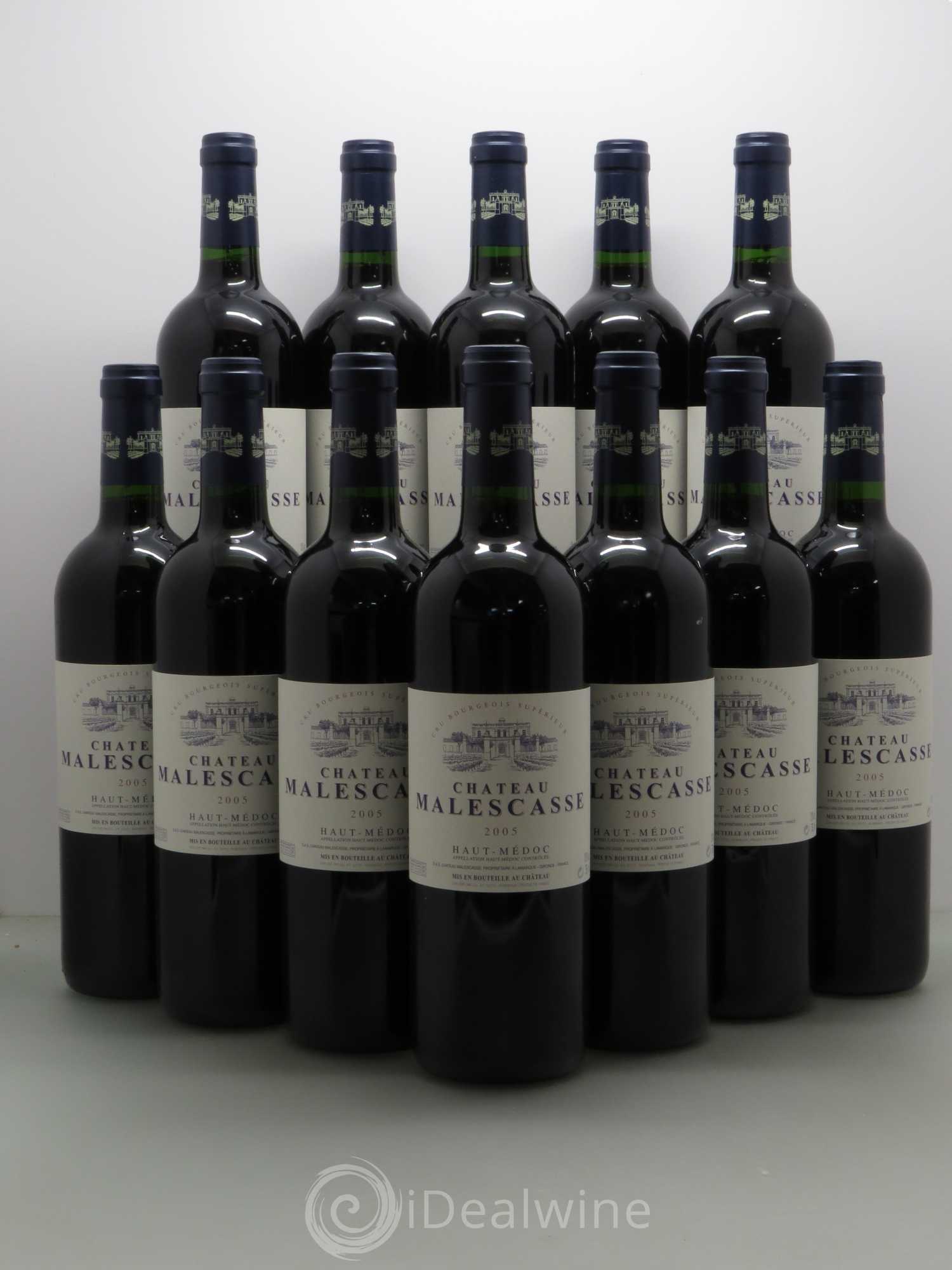 Château Malescasse Cru Bourgeois Exceptionnel 2005 - Lot de 12 bouteilles - 0