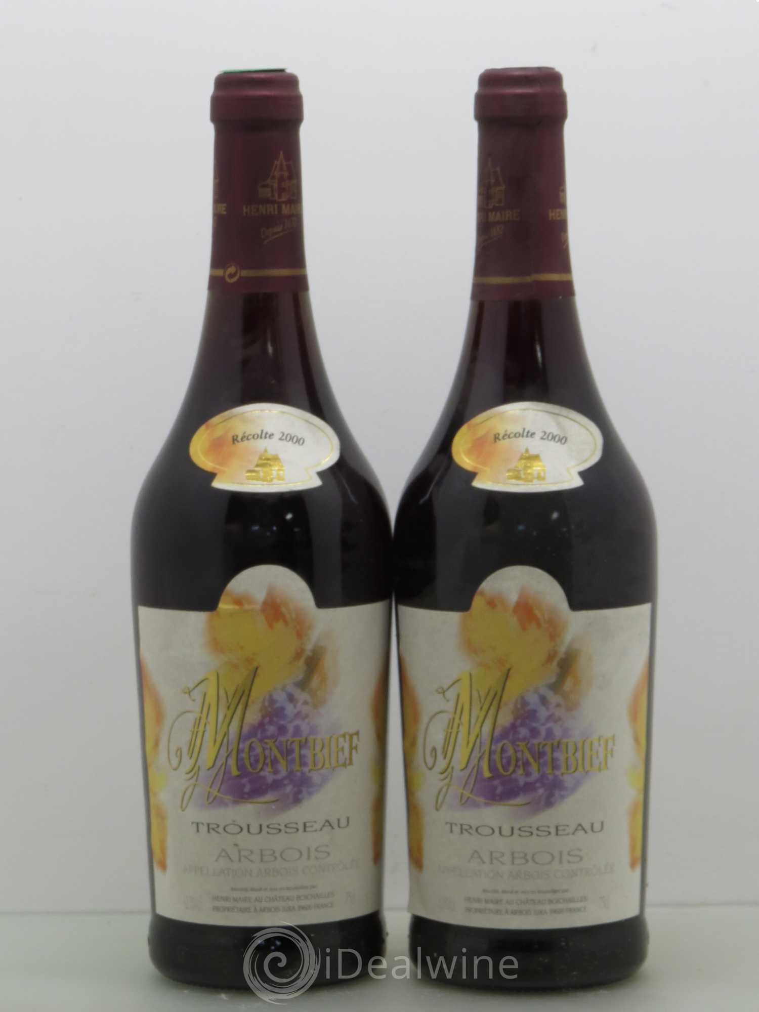 Arbois Henri Maire Domaine Du Montbief Trousseau 2000 - Posten von 5 Flaschen - 2