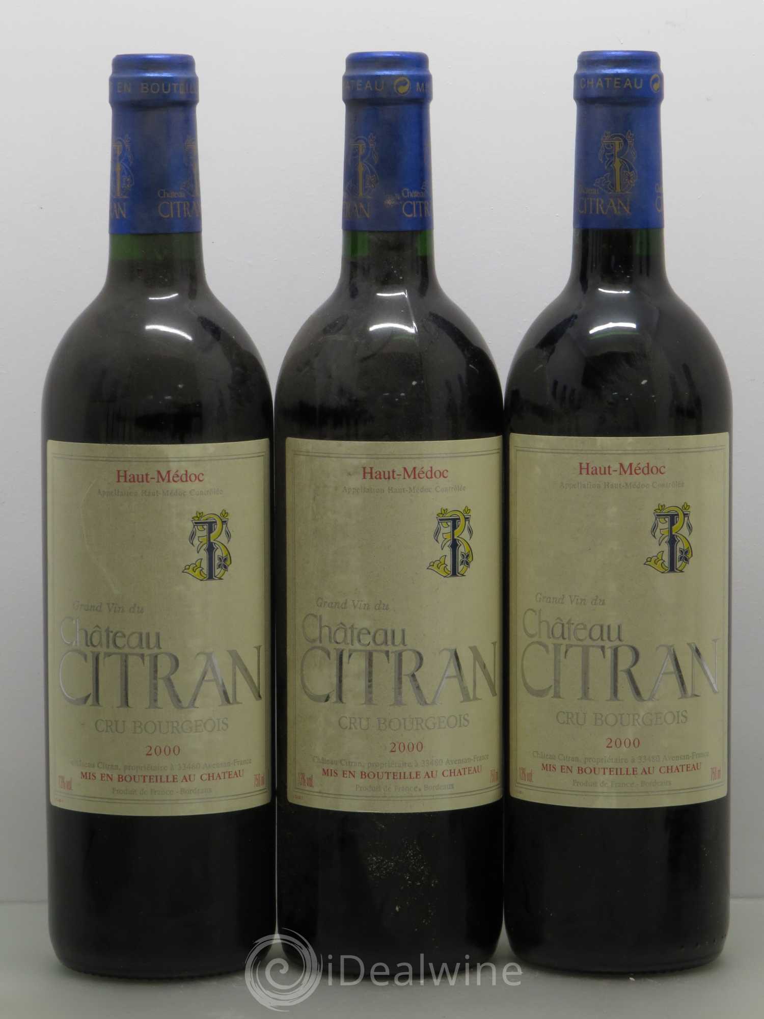 Château Citran Cru Bourgeois 2000 - Lot de 12 bouteilles - 1