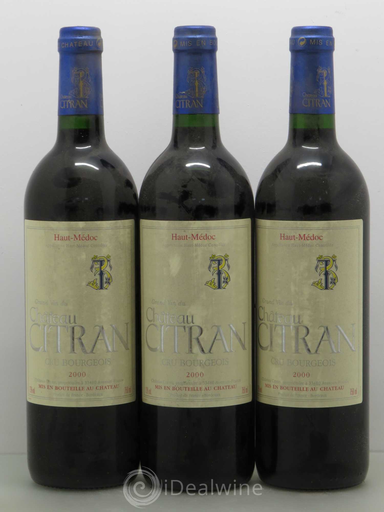Château Citran Cru Bourgeois 2000 - Lot de 12 bouteilles - 4