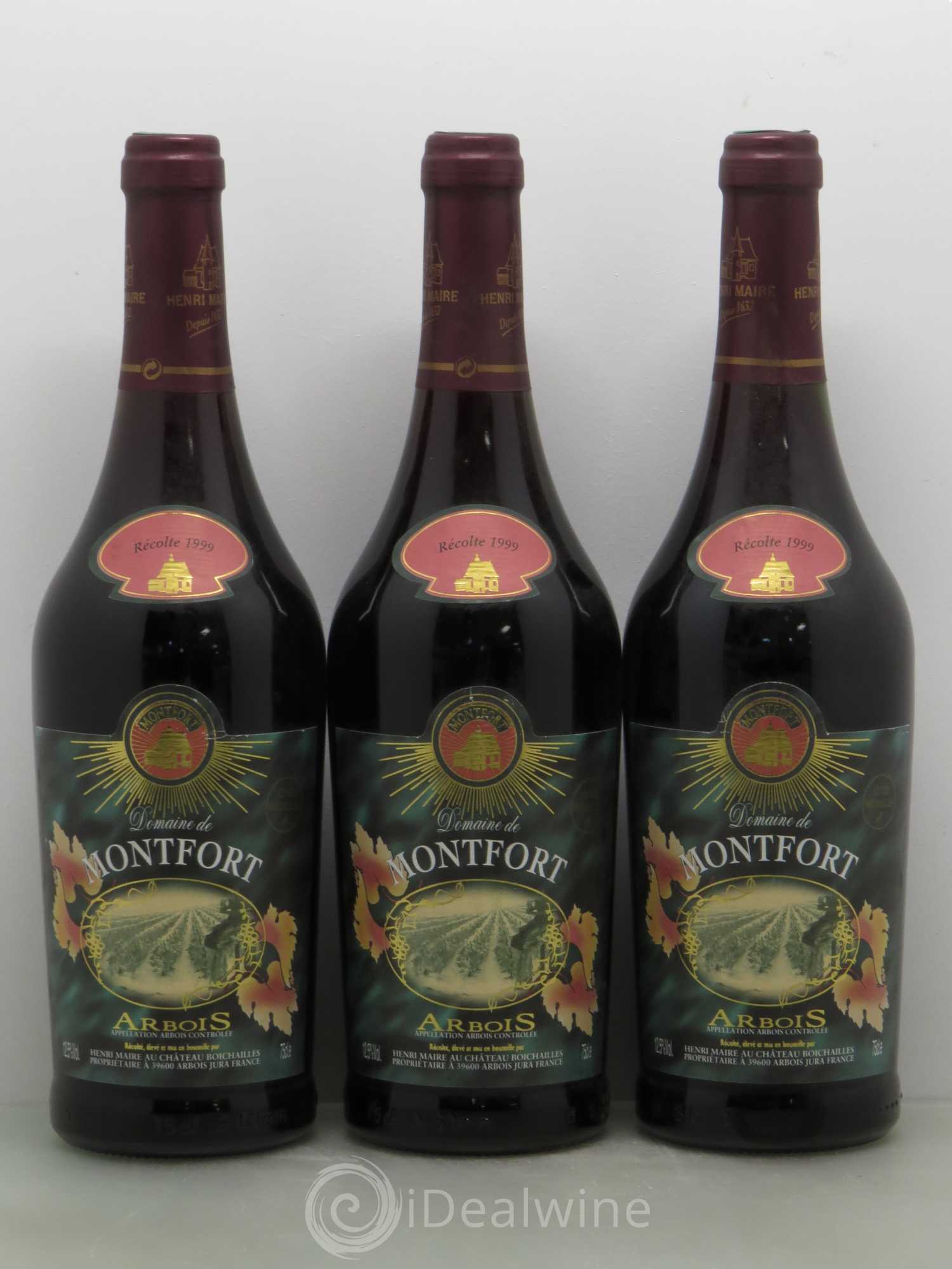 Arbois Domaine De Montfort Henri Maire 1999 - Posten von 3 Flaschen - 0