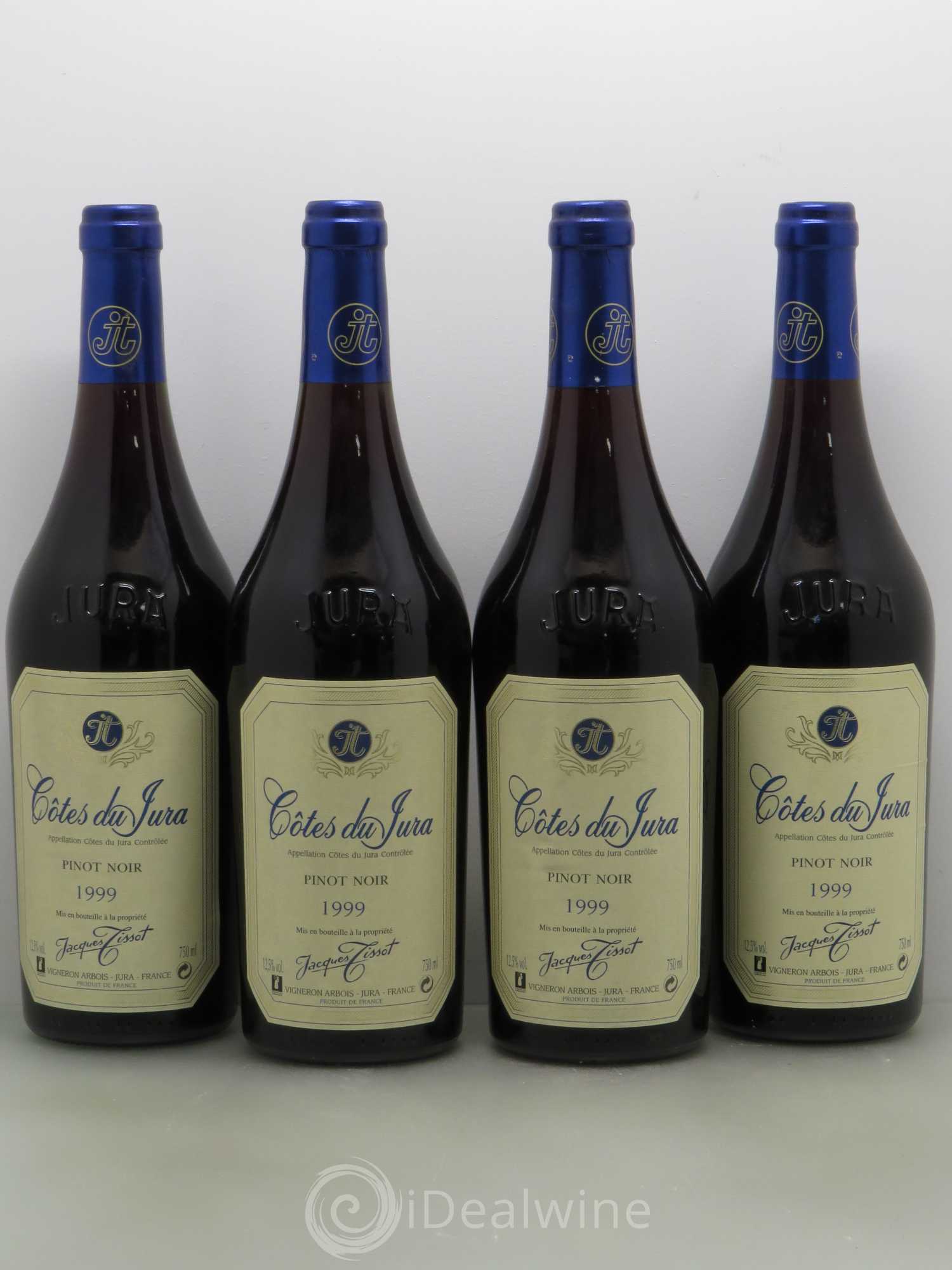 Côtes du Jura Jacques Tissot 1999 - Lot de 4 bouteilles - 0