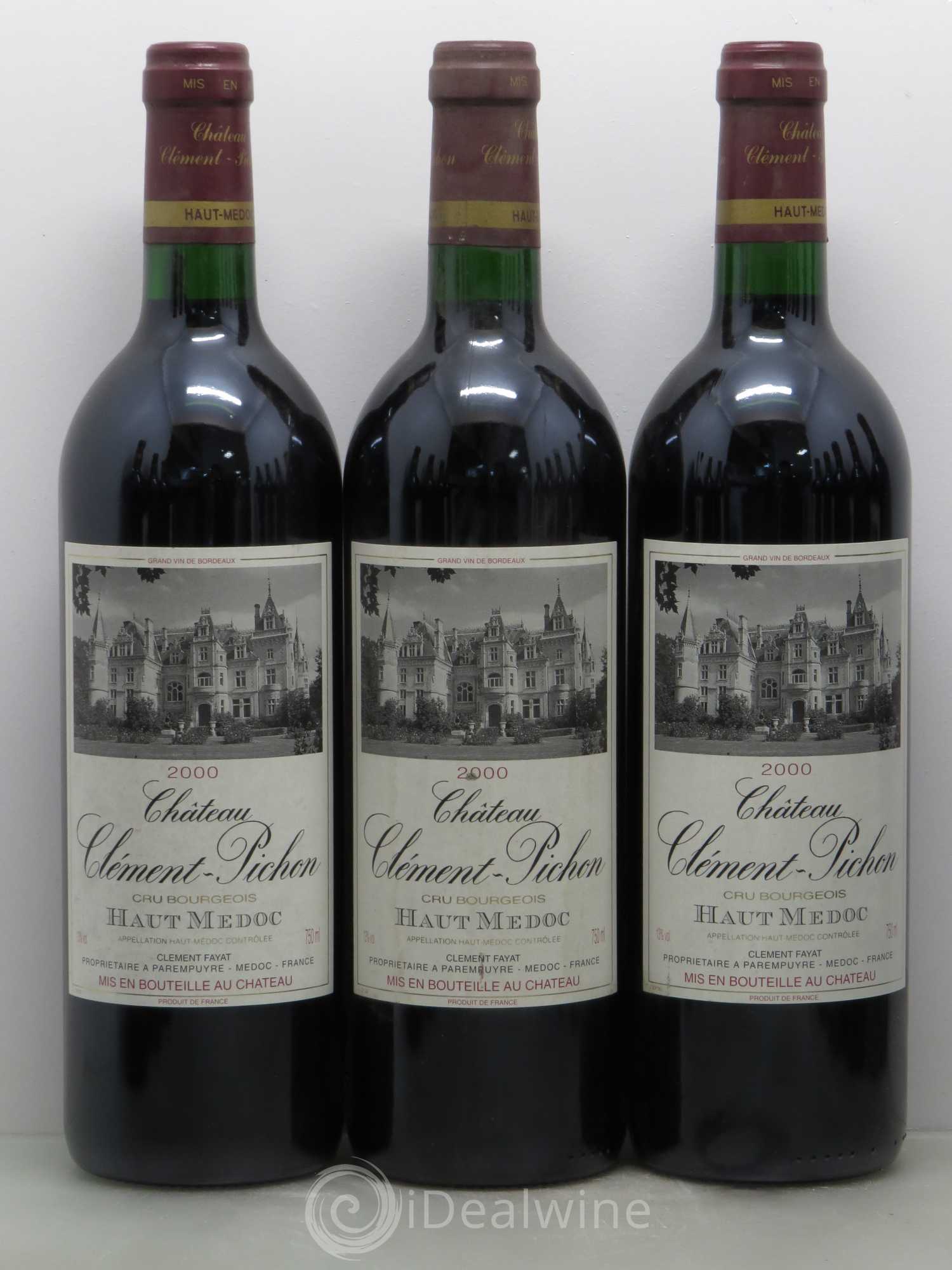 Château Clément-Pichon Cru Bourgeois 2000 - Lot de 12 bouteilles - 1