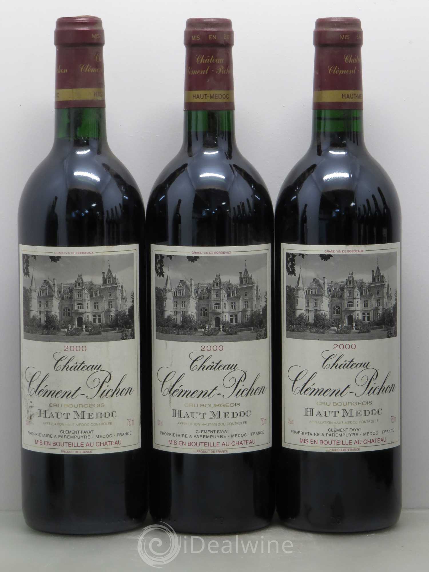 Château Clément-Pichon Cru Bourgeois 2000 - Lot de 12 bouteilles - 2