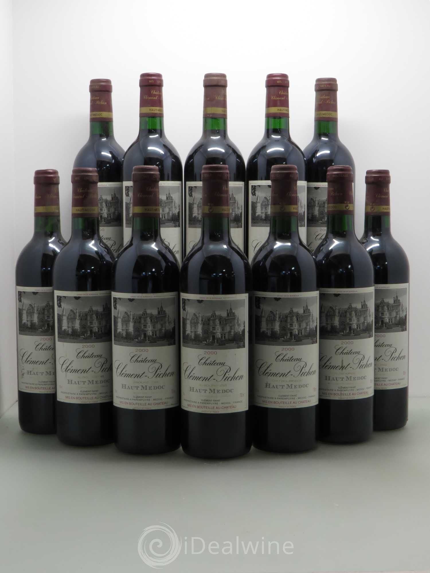 Château Clément-Pichon Cru Bourgeois 2000 - Lot de 12 bouteilles - 0