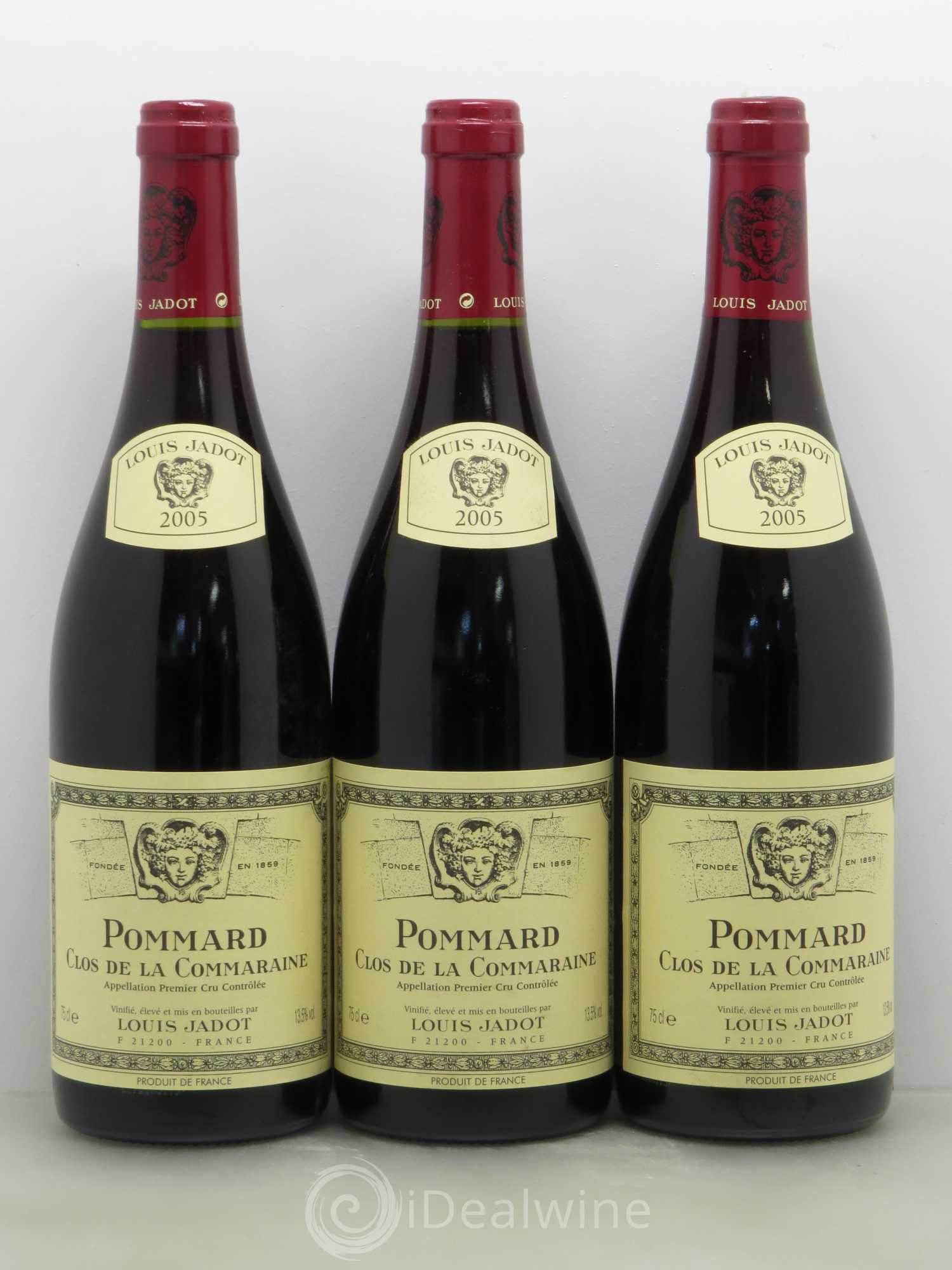 Pommard 1er Cru Clos de La Commaraine Louis Jadot 2005 - Posten von 6 Flaschen - 2