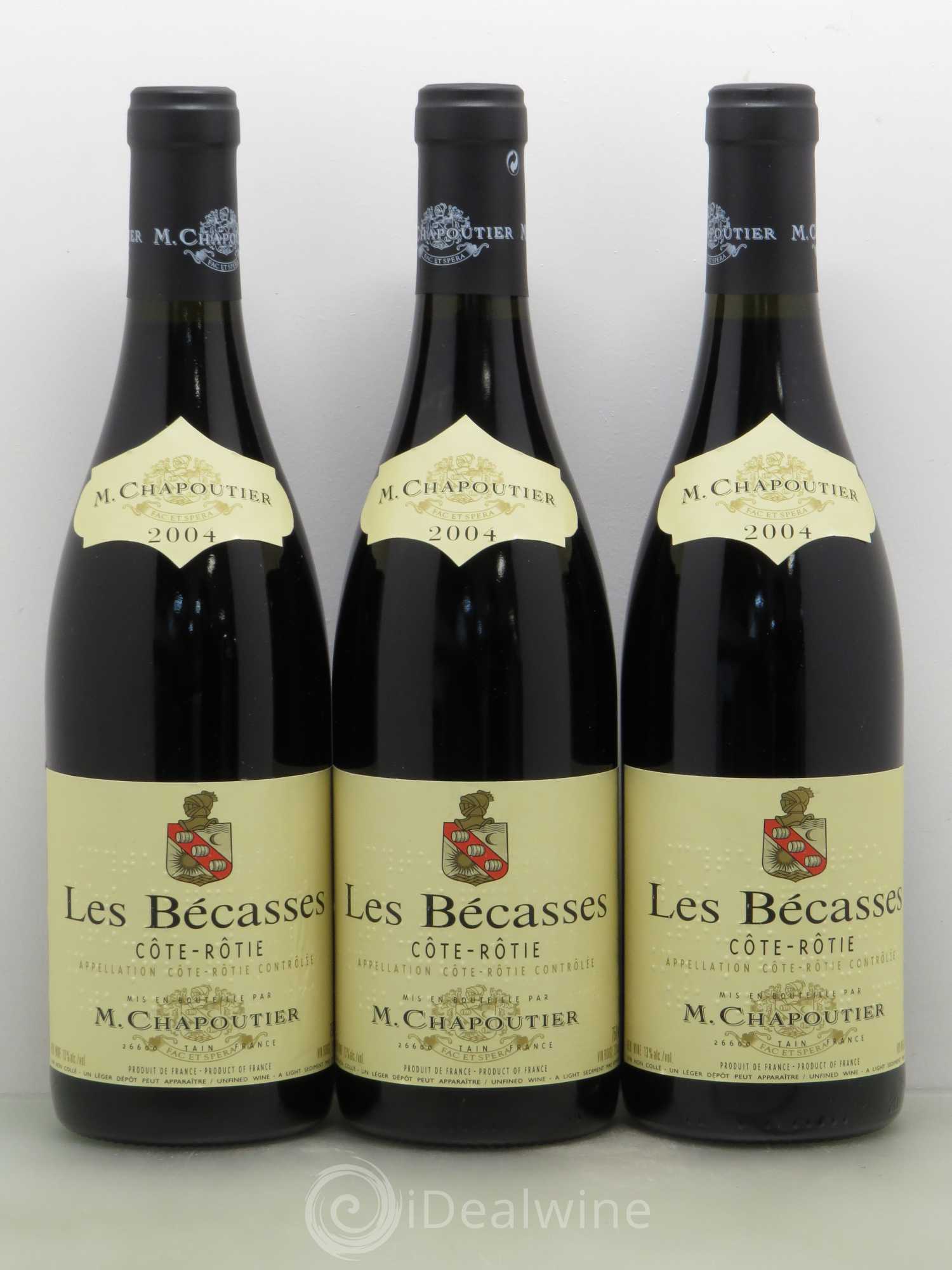 Côte-Rôtie Les Bécasses Chapoutier 2004 - Lot de 6 bouteilles - 2