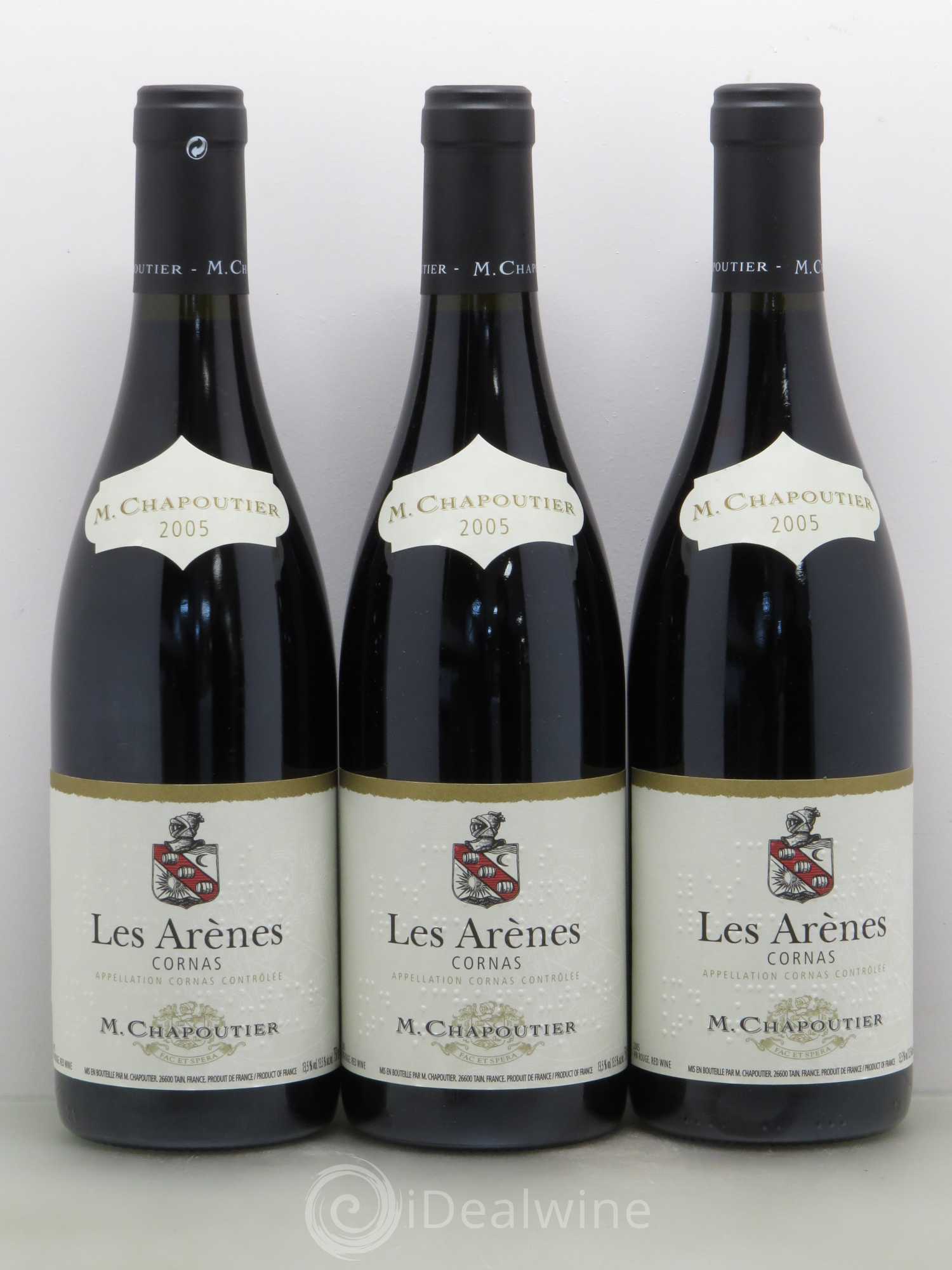 Cornas Les Arenes Chapoutier 2005 - Posten von 6 Flaschen - 2