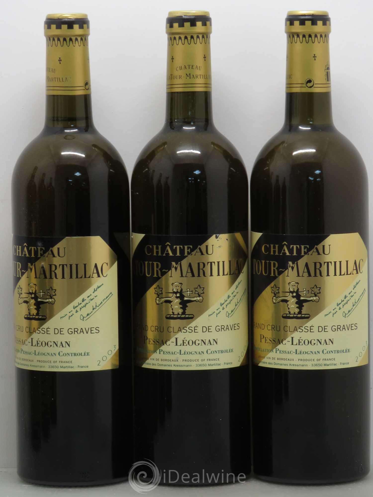 Château Latour-Martillac Cru Classé de Graves 2003 - Lot de 6 bouteilles - 1