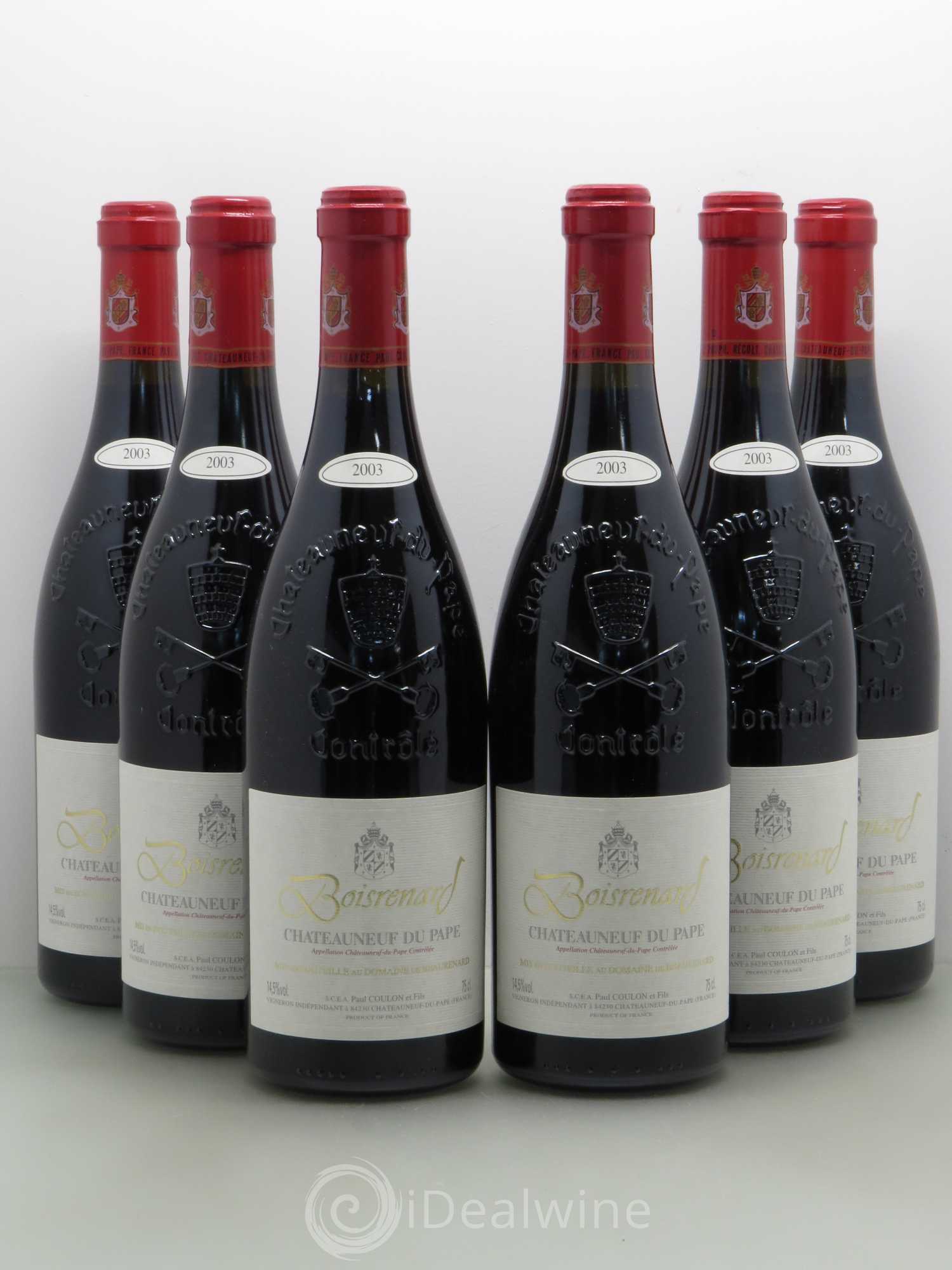 Châteauneuf-du-Pape Cuvée Boisrenard Beaurenard (Domaine de) 2003 - Lot de 6 bouteilles - 0