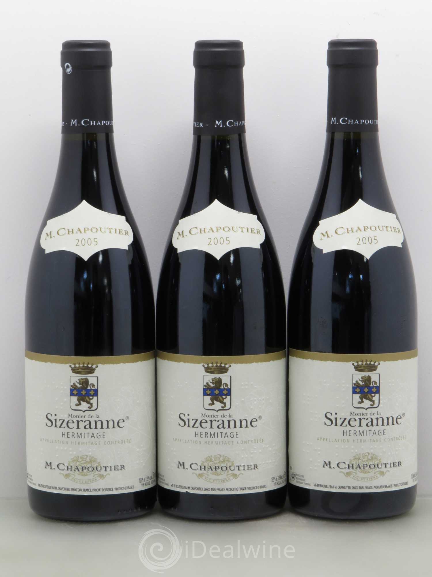 Hermitage Monier de La Sizeranne Chapoutier 2005 - Lot de 6 bouteilles - 2