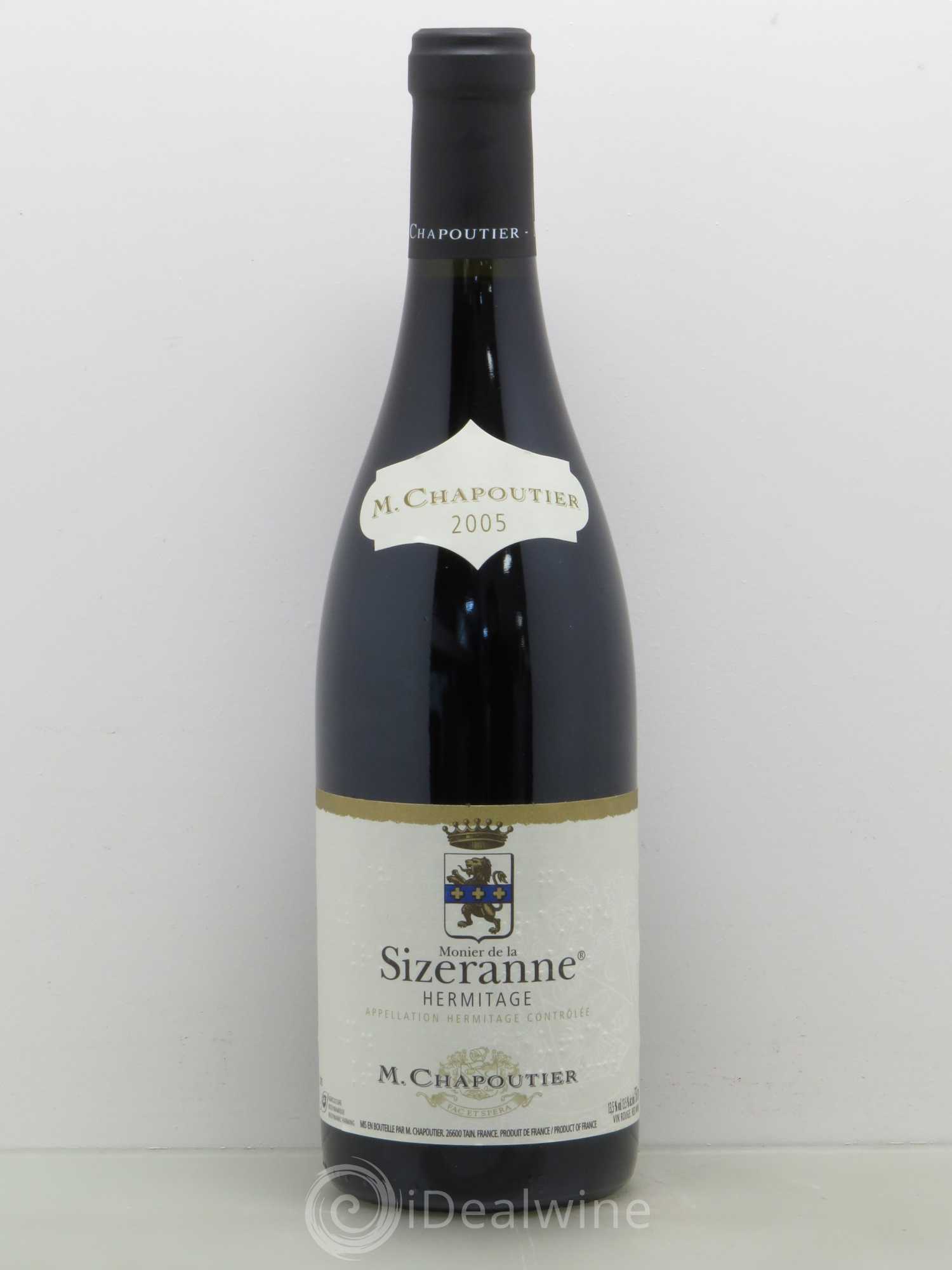 Hermitage Monier de La Sizeranne Chapoutier 2005 - Lot de 1 bouteille - 0