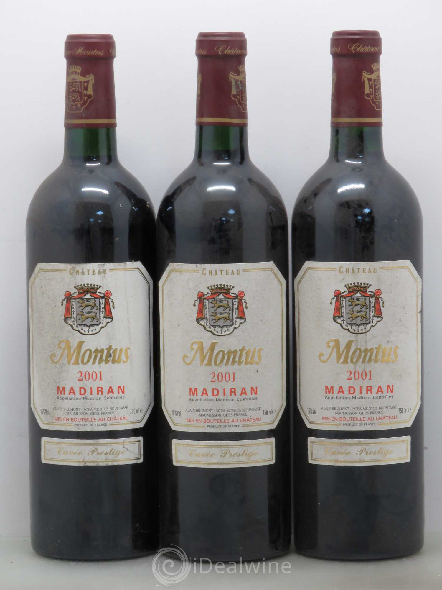 Madiran Château Montus-Prestige Alain Brumont 2001 - Lot de 12 bouteilles - 2