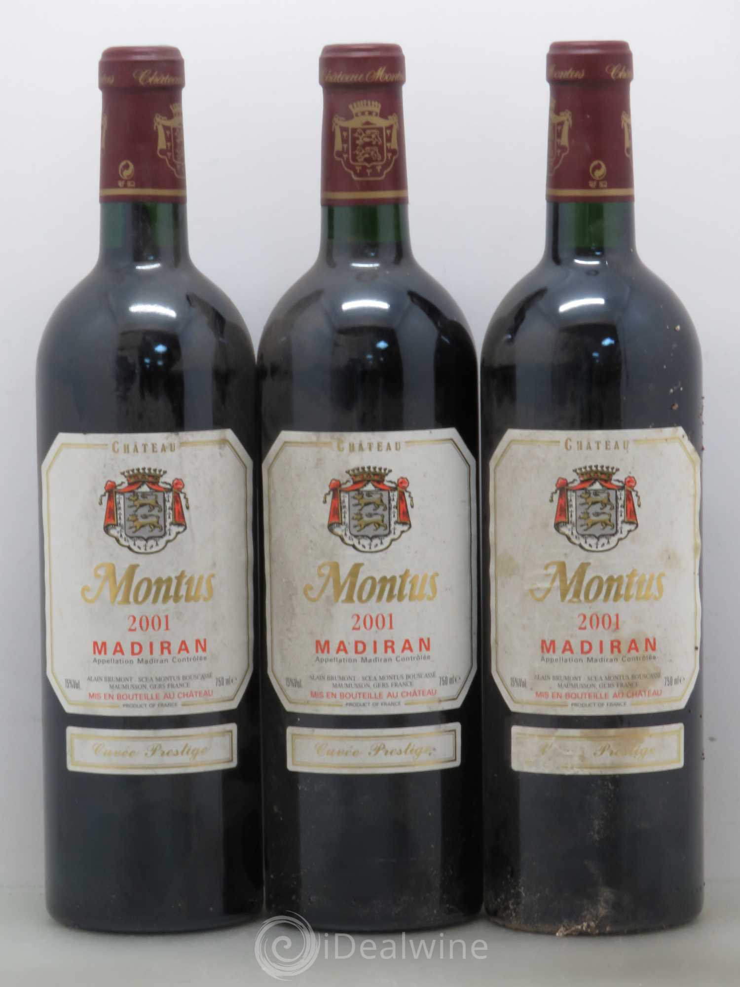 Madiran Château Montus-Prestige Alain Brumont 2001 - Lot de 12 bouteilles - 3