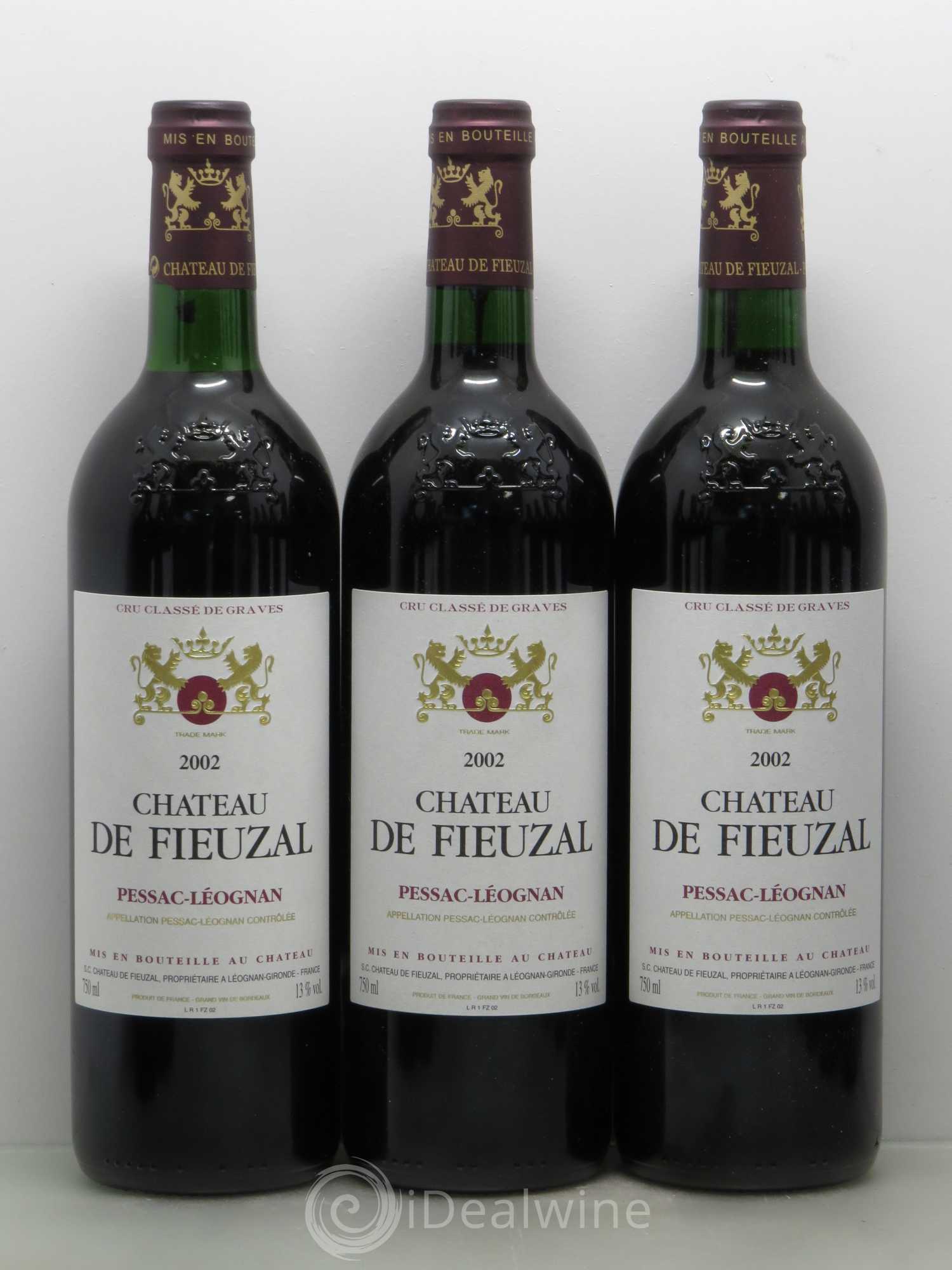 Château de Fieuzal Cru Classé de Graves 2002 - Lot de 12 bouteilles - 1