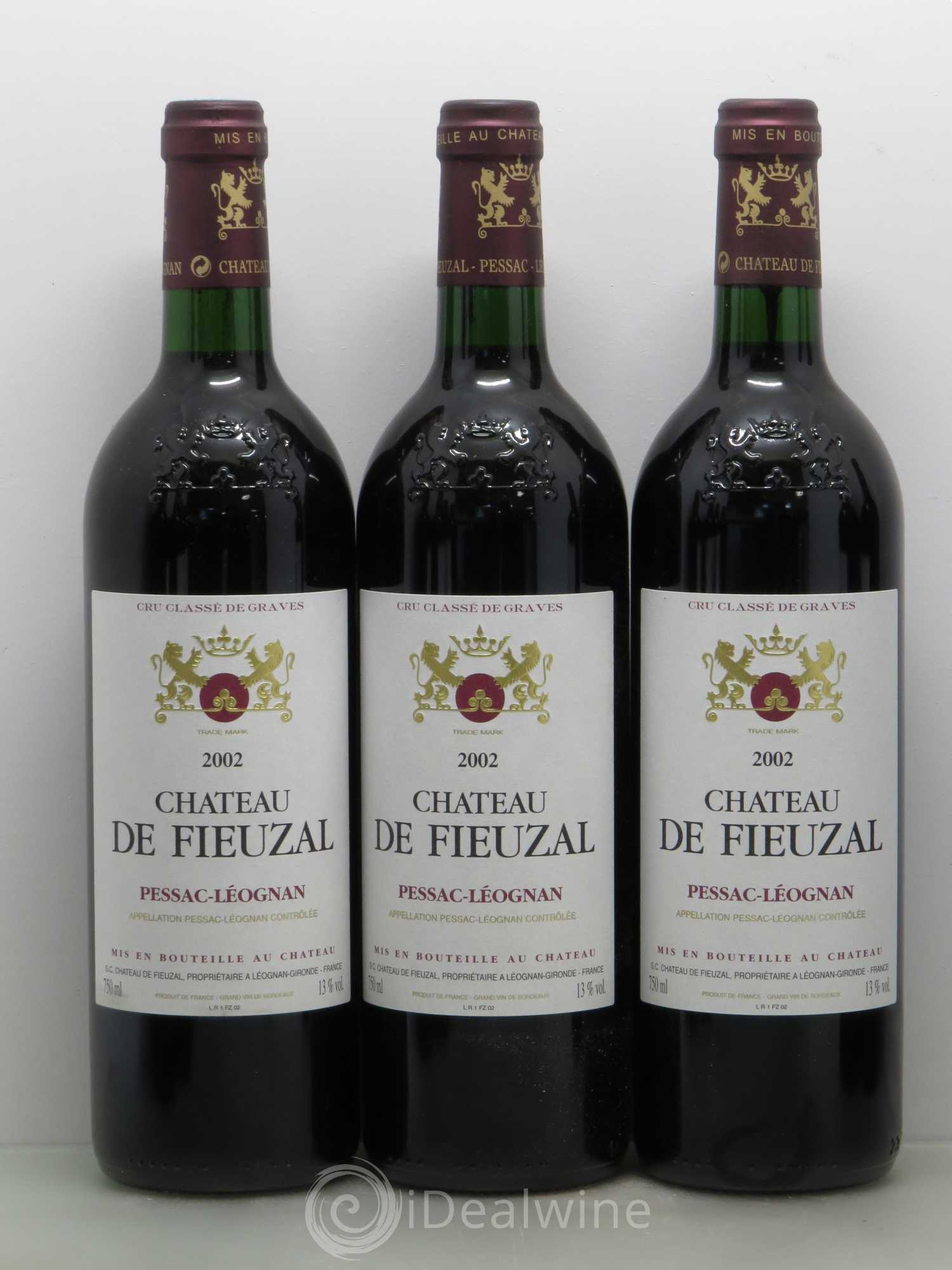 Château de Fieuzal Cru Classé de Graves 2002 - Lot de 12 bouteilles - 2