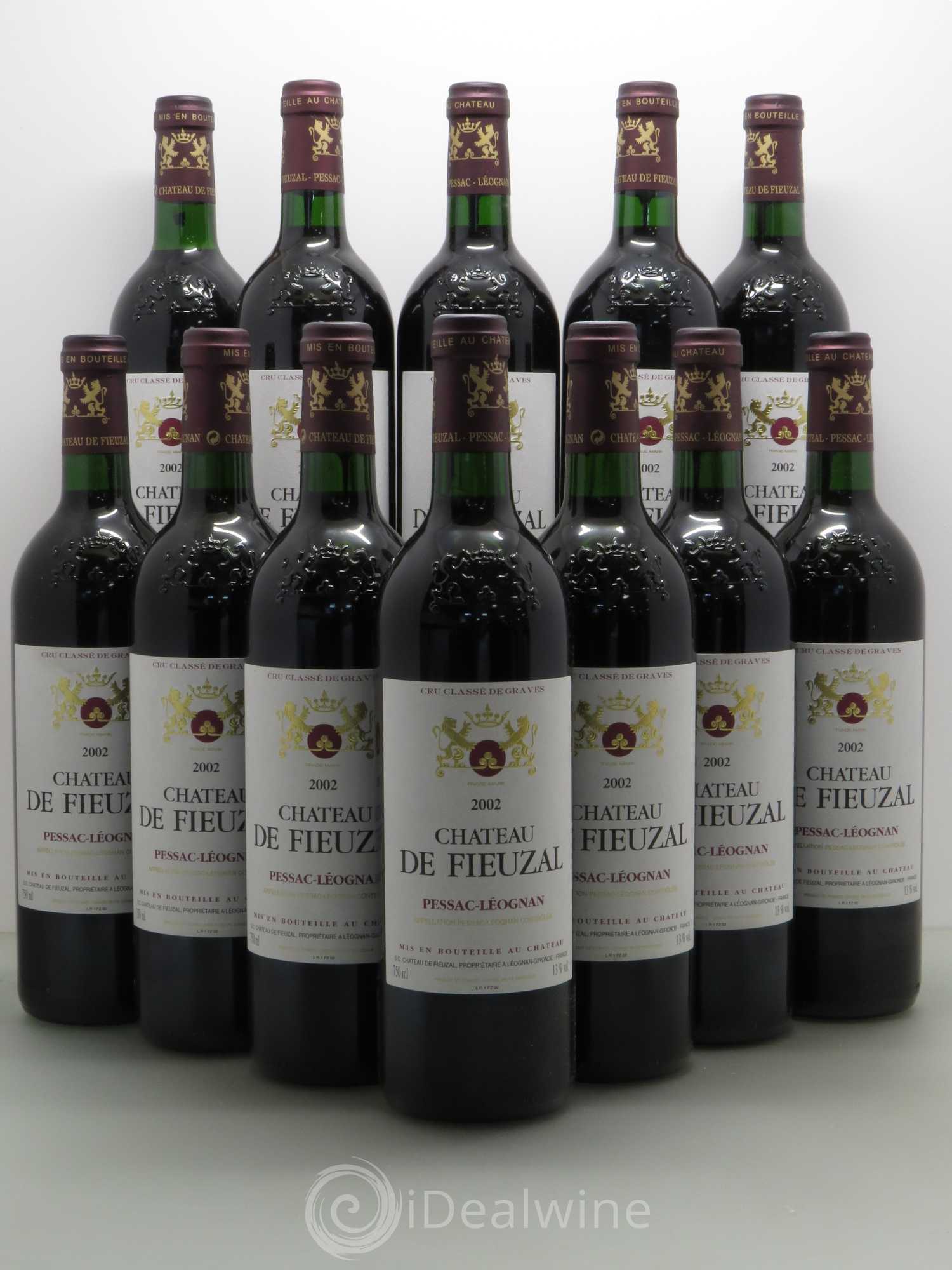 Château de Fieuzal Cru Classé de Graves 2002 - Lot de 12 bouteilles - 0