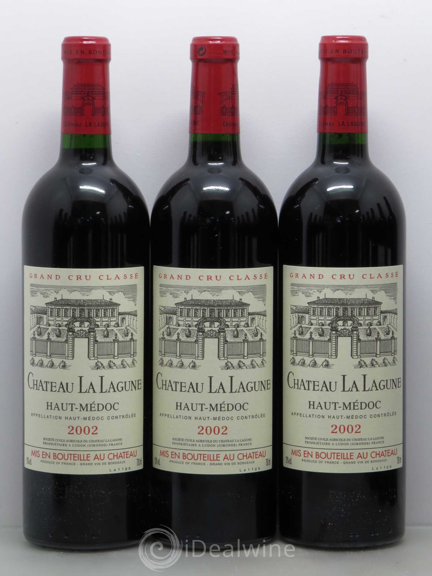 Château la Lagune 3ème Grand Cru Classé 2002 - Lot de 12 bouteilles - 1