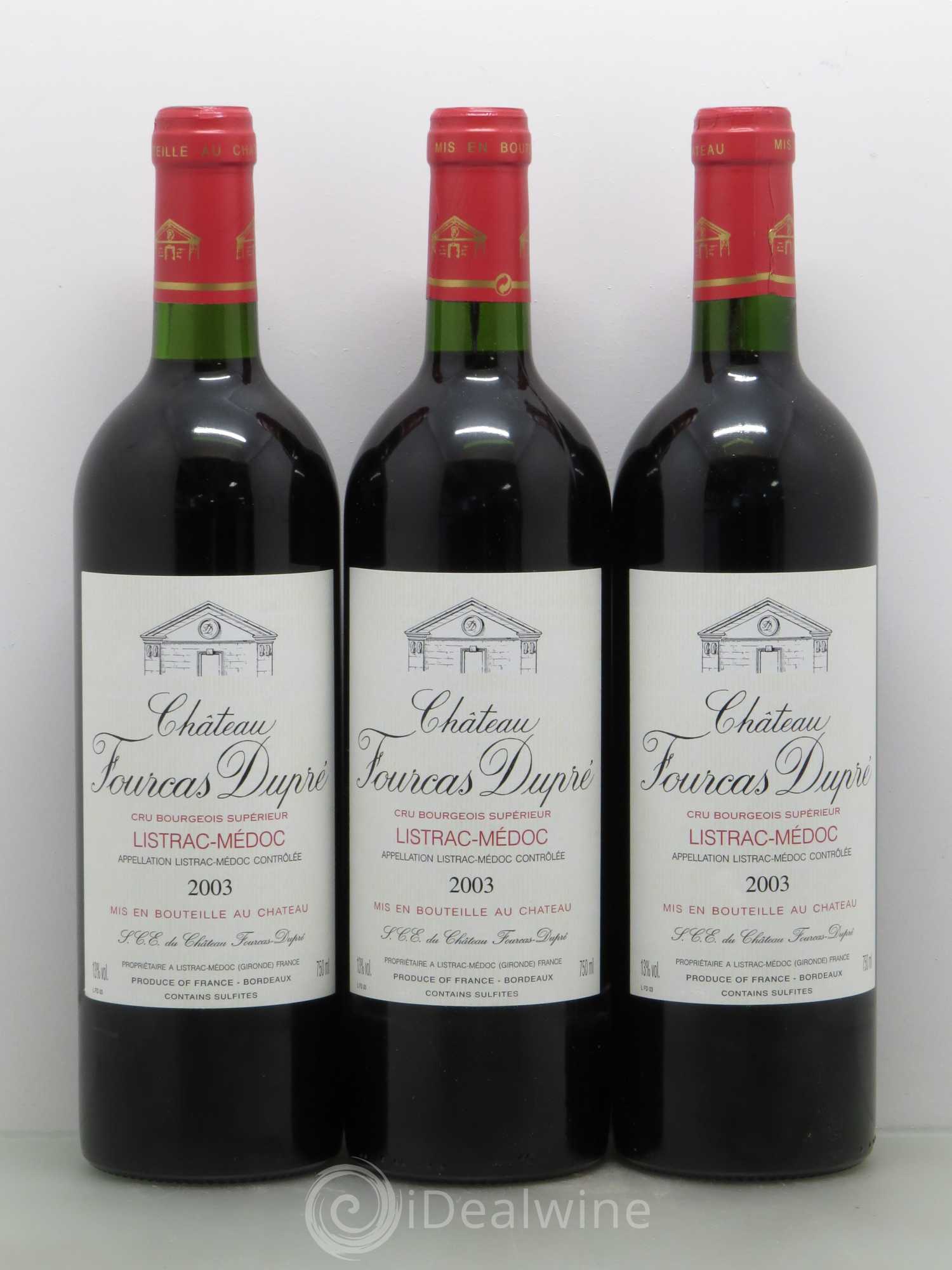 Château Fourcas Dupré 2003 - Lot de 6 bouteilles - 2