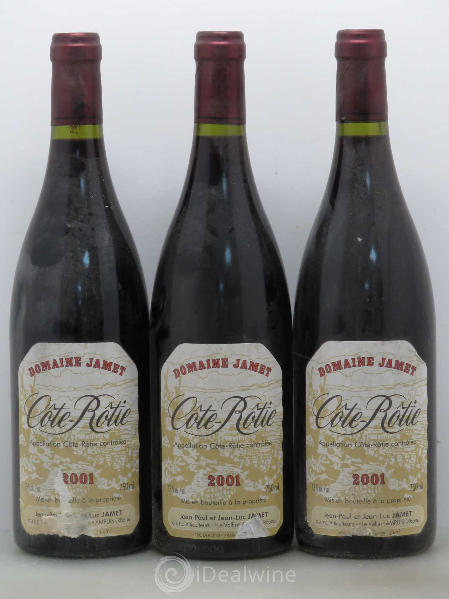 Côte-Rôtie Jamet (Domaine) 2001 - Lot de 3 bouteilles - 0