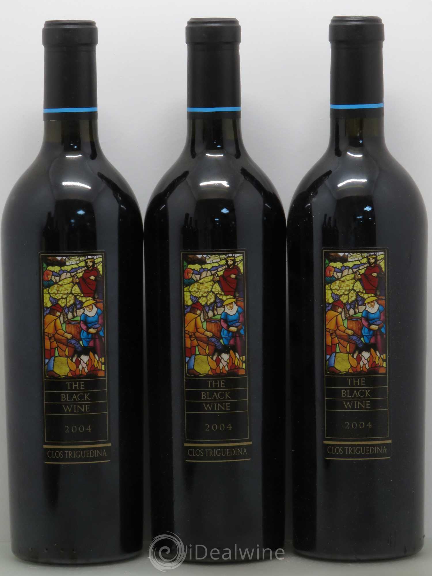 Cahors Clos Triguedina New Black Wine Jean-Luc Baldès 2004 - Lot of 6 bottles - 1
