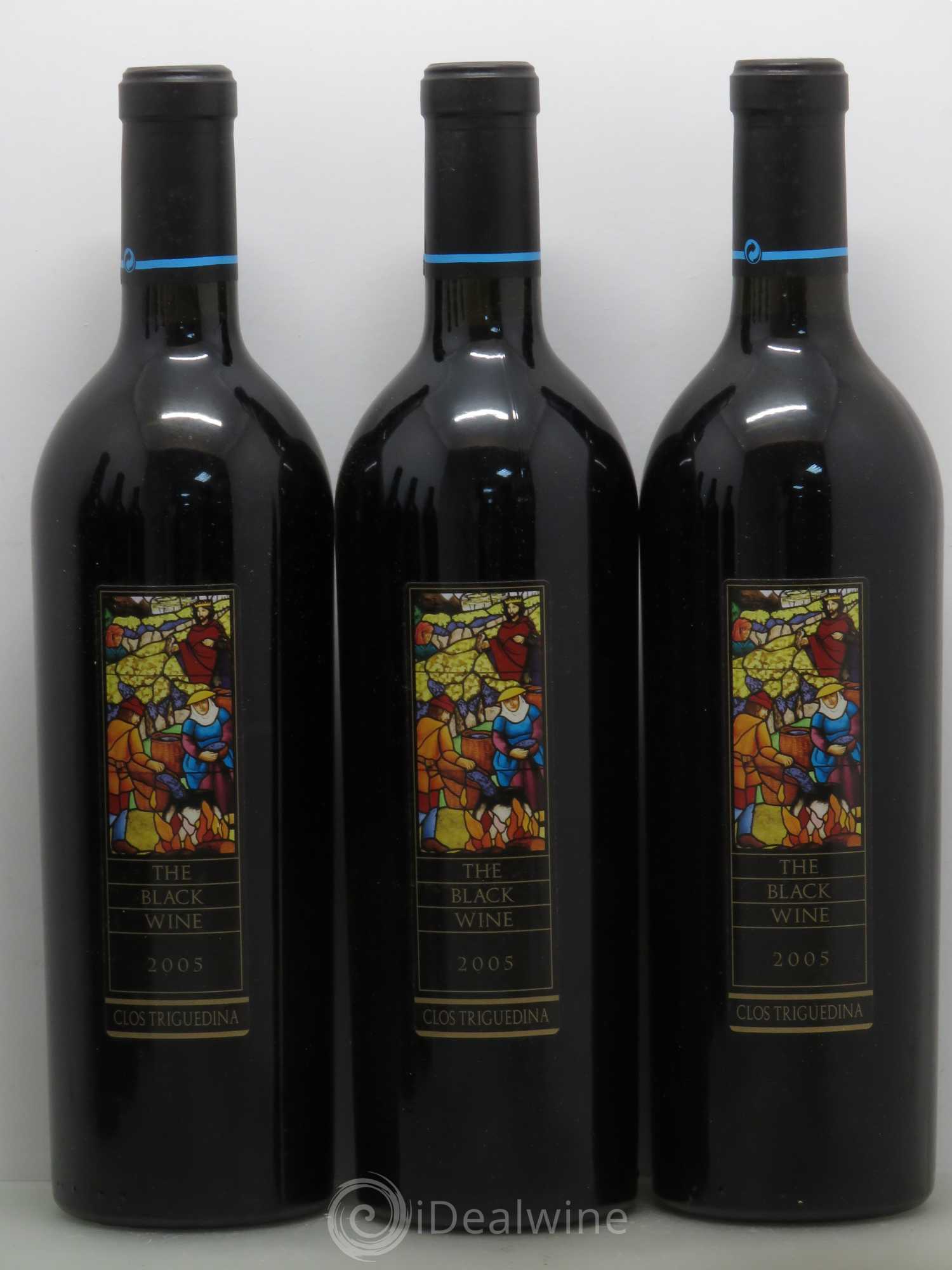 Cahors Clos Triguedina New Black Wine Jean-Luc Baldès 2005 - Lot de 6 bouteilles - 1