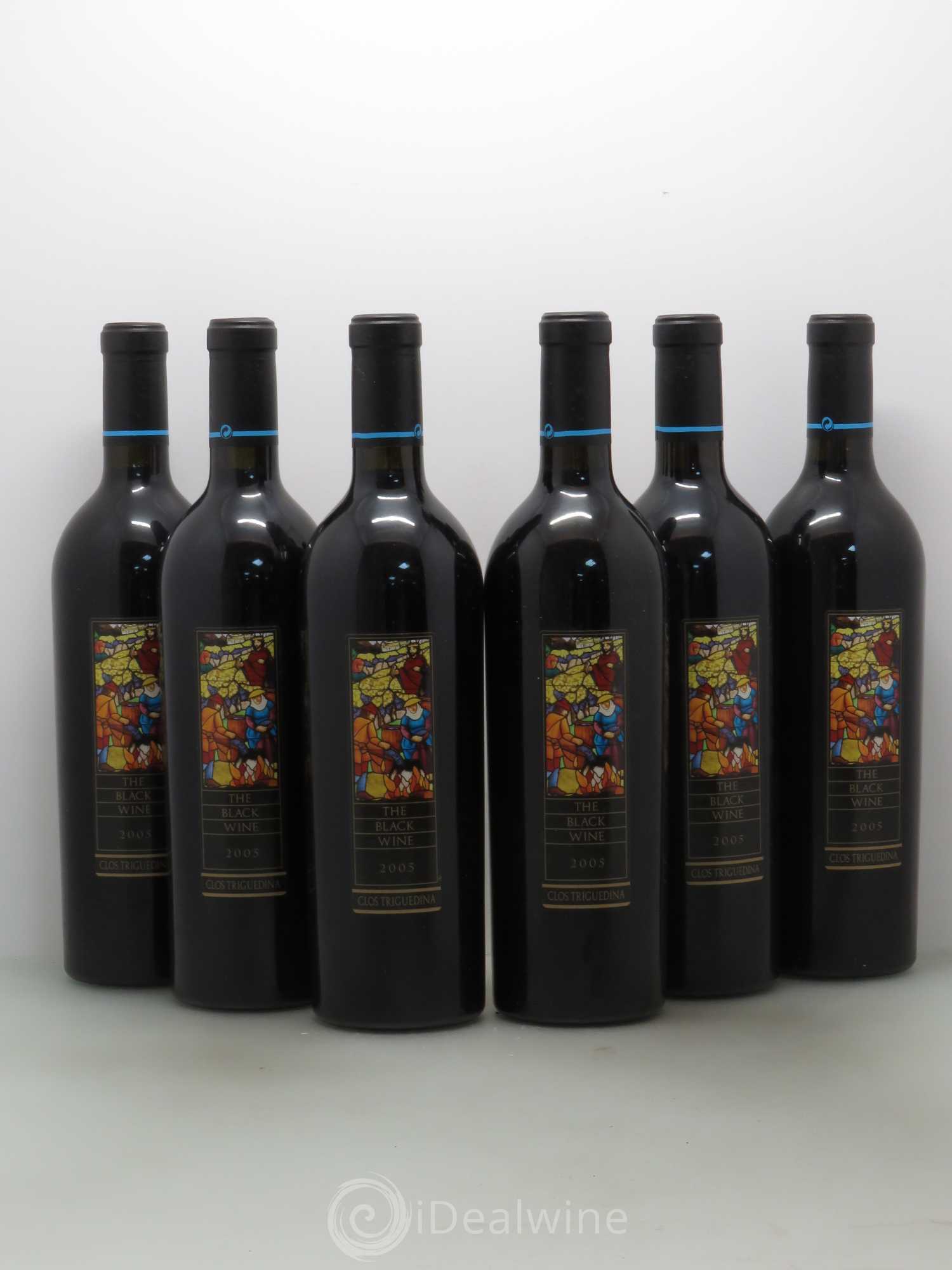Cahors Clos Triguedina New Black Wine Jean-Luc Baldès 2005 - Lot de 6 bouteilles - 0