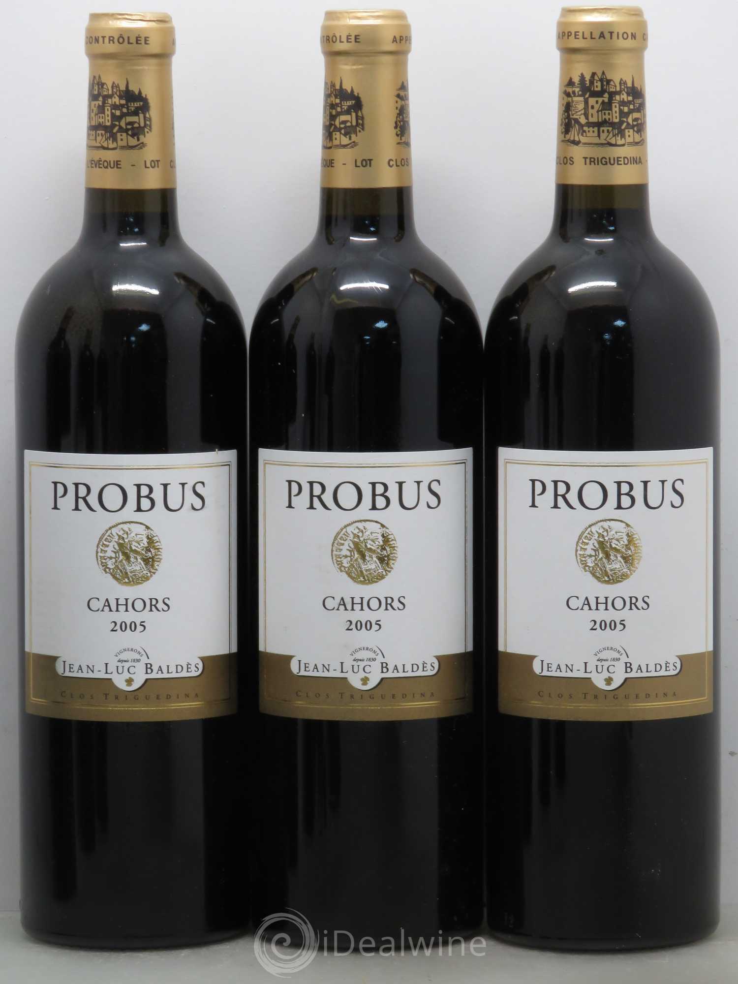 Cahors Clos Triguedina Probus Jean-Luc Baldès 2005 - Lot de 6 bouteilles - 1