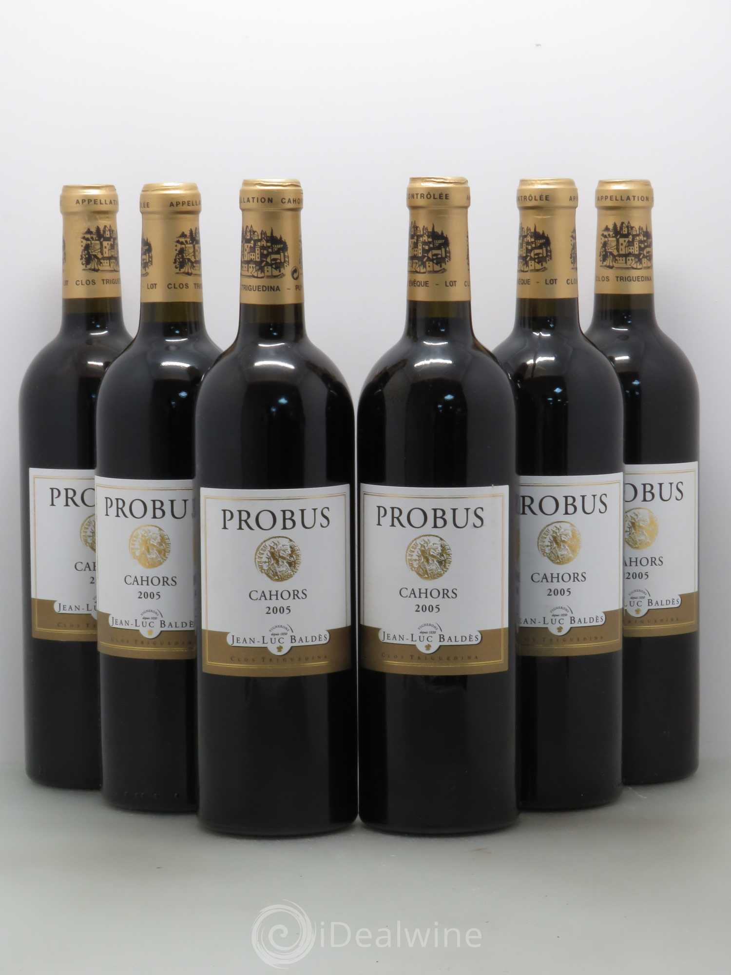 Cahors Clos Triguedina Probus Jean-Luc Baldès 2005 - Lot de 6 bouteilles - 0