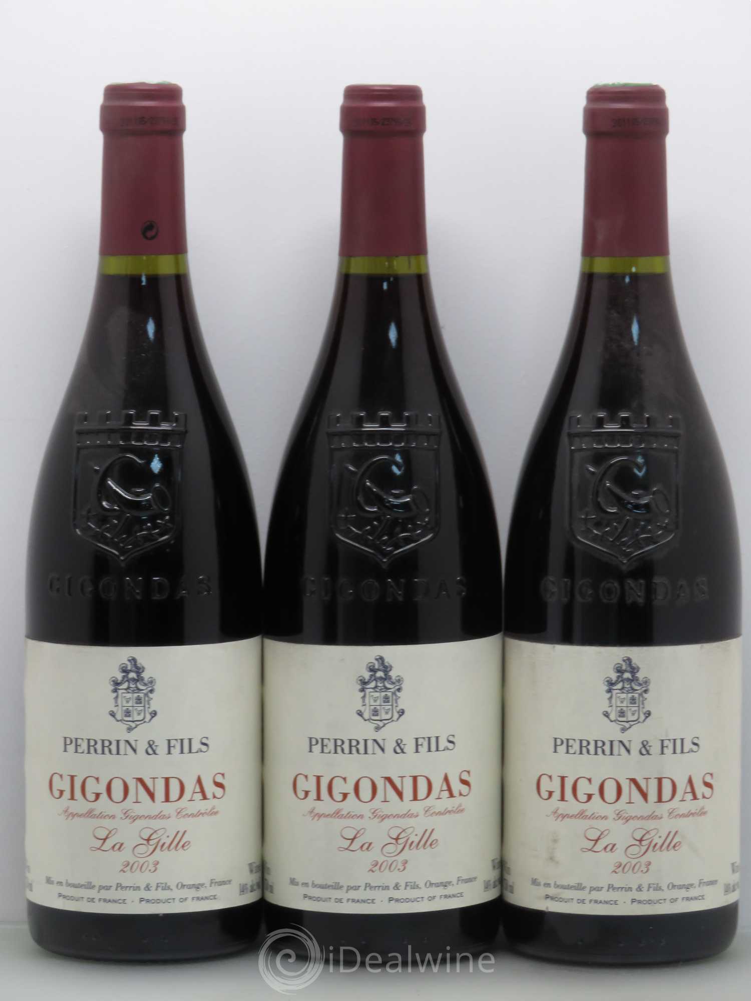 Gigondas Perrin & Fils La Gille 2003 - Posten von 6 Flaschen - 1