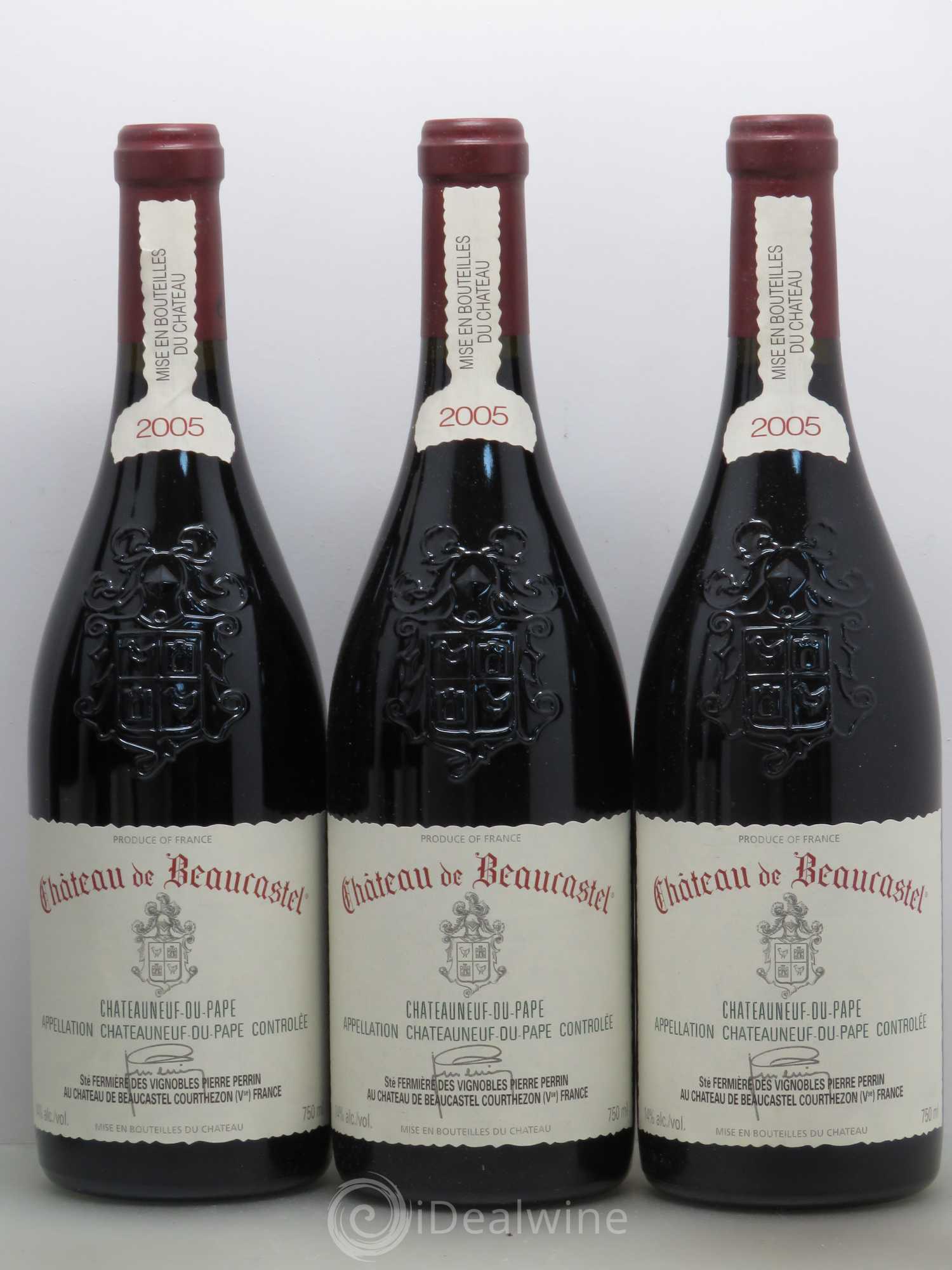 Châteauneuf-du-Pape Château de Beaucastel Famille Perrin 2005 - Lot de 6 bouteilles - 1