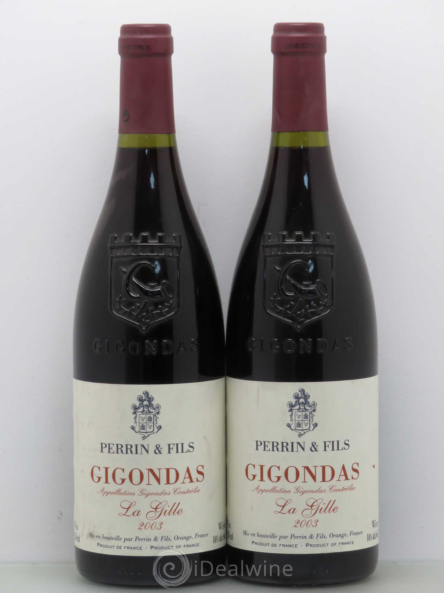 Gigondas Perrin & Fils La Gille 2003 - Lot de 5 bouteilles - 2