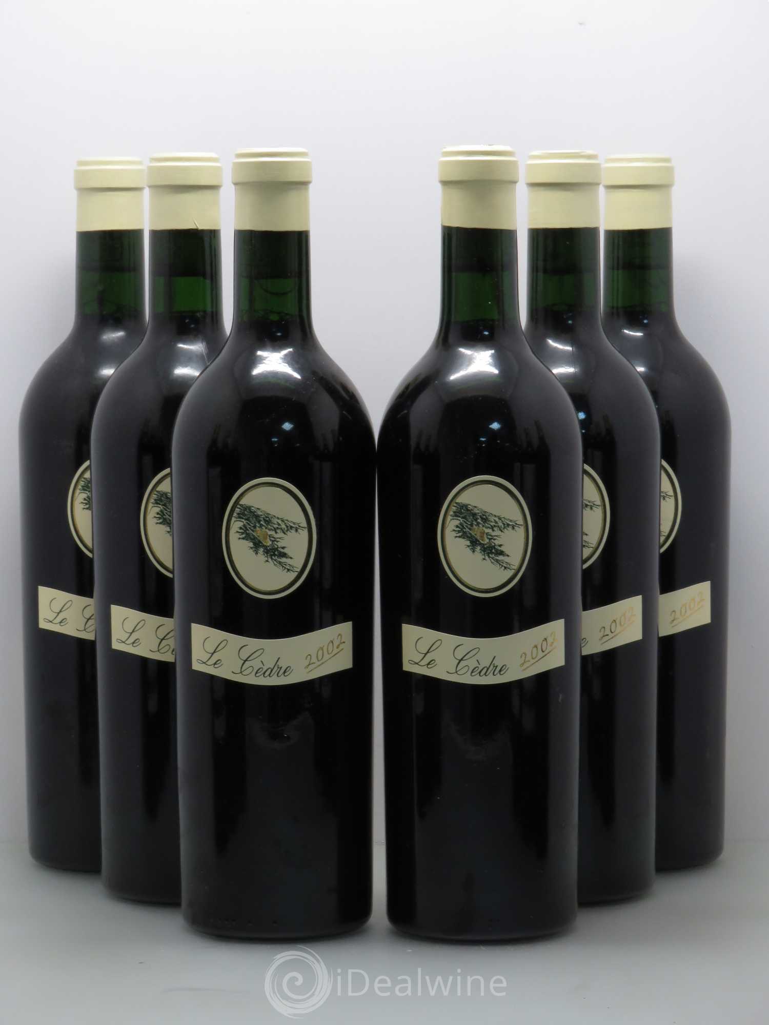 Cahors Château du Cèdre Cuvée Le Cèdre Pascal et Jean-Marc Verhaeghe 2002 - Lot de 6 bouteilles - 0