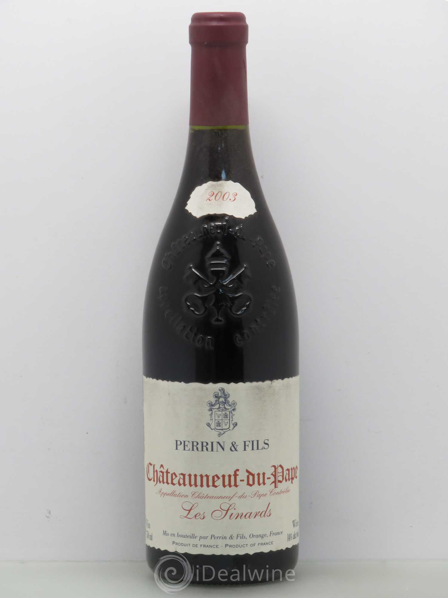 Châteauneuf-du-Pape Perrin & Fils Les Sinards 2003 - Posten von 1 Flasche - 0