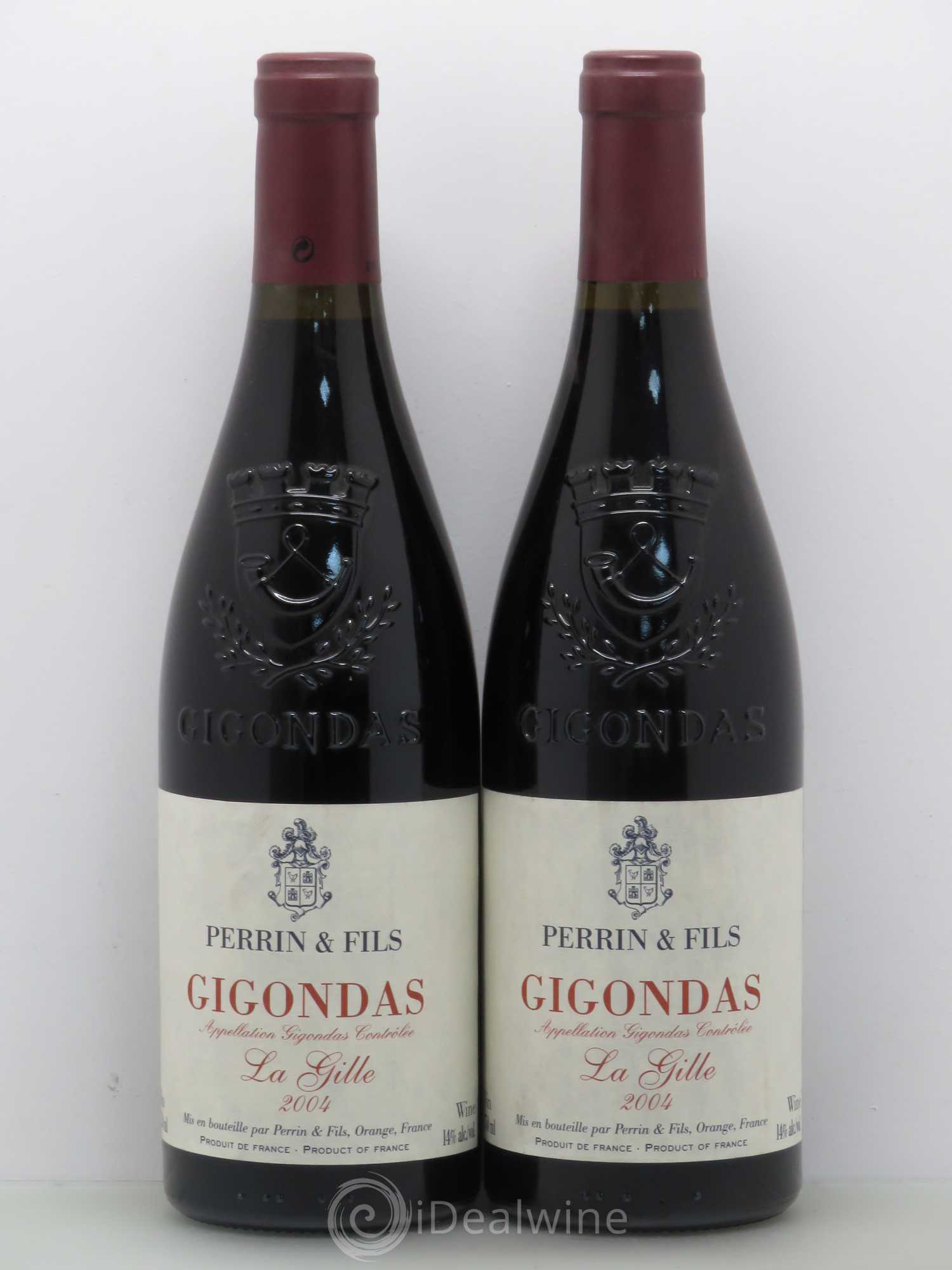 Gigondas Perrin & Fils La Gille 2004 - Posten von 5 Flaschen - 2