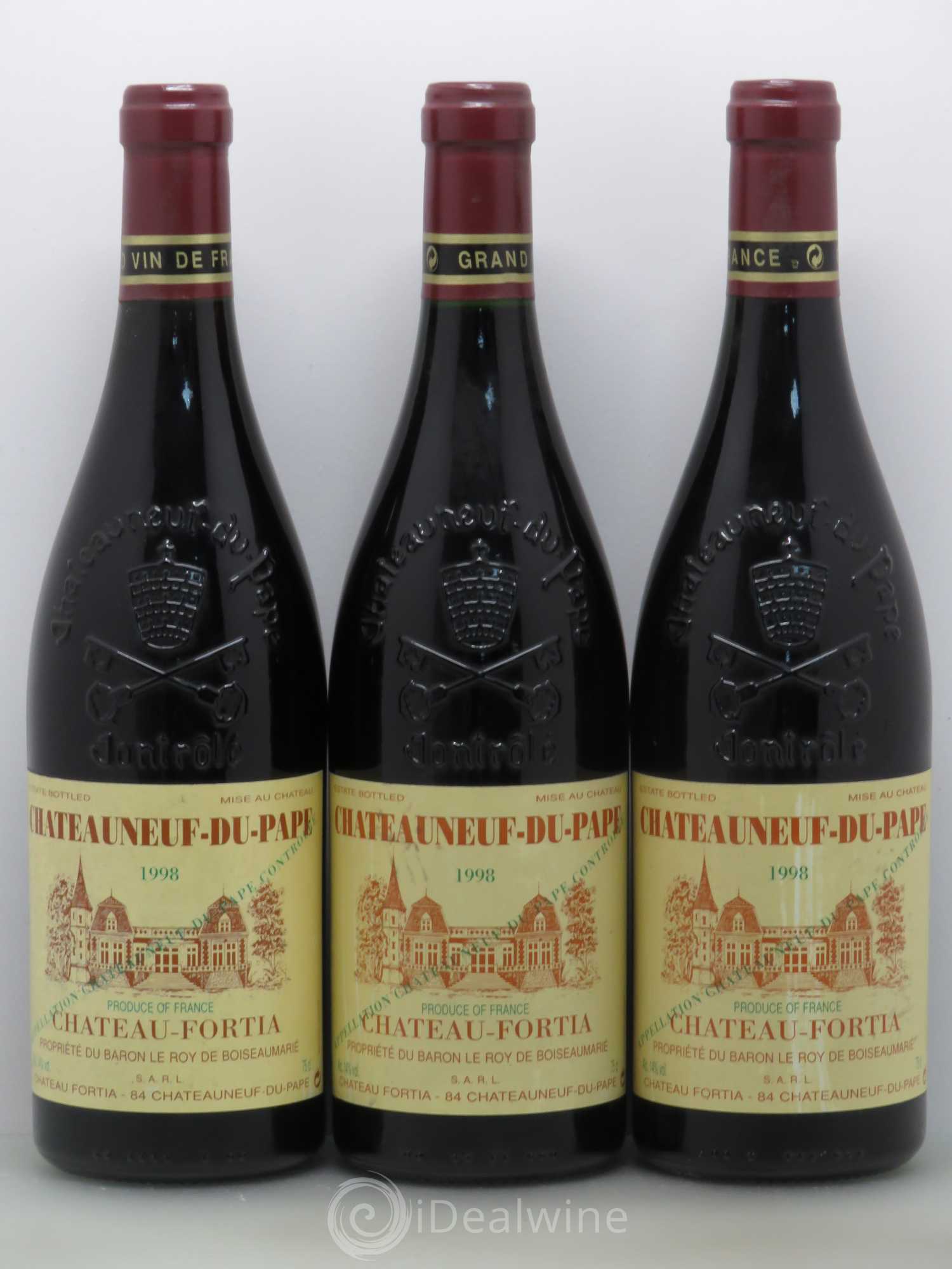 Châteauneuf-du-Pape Château Fortia 1998 - Lot de 6 bouteilles - 1