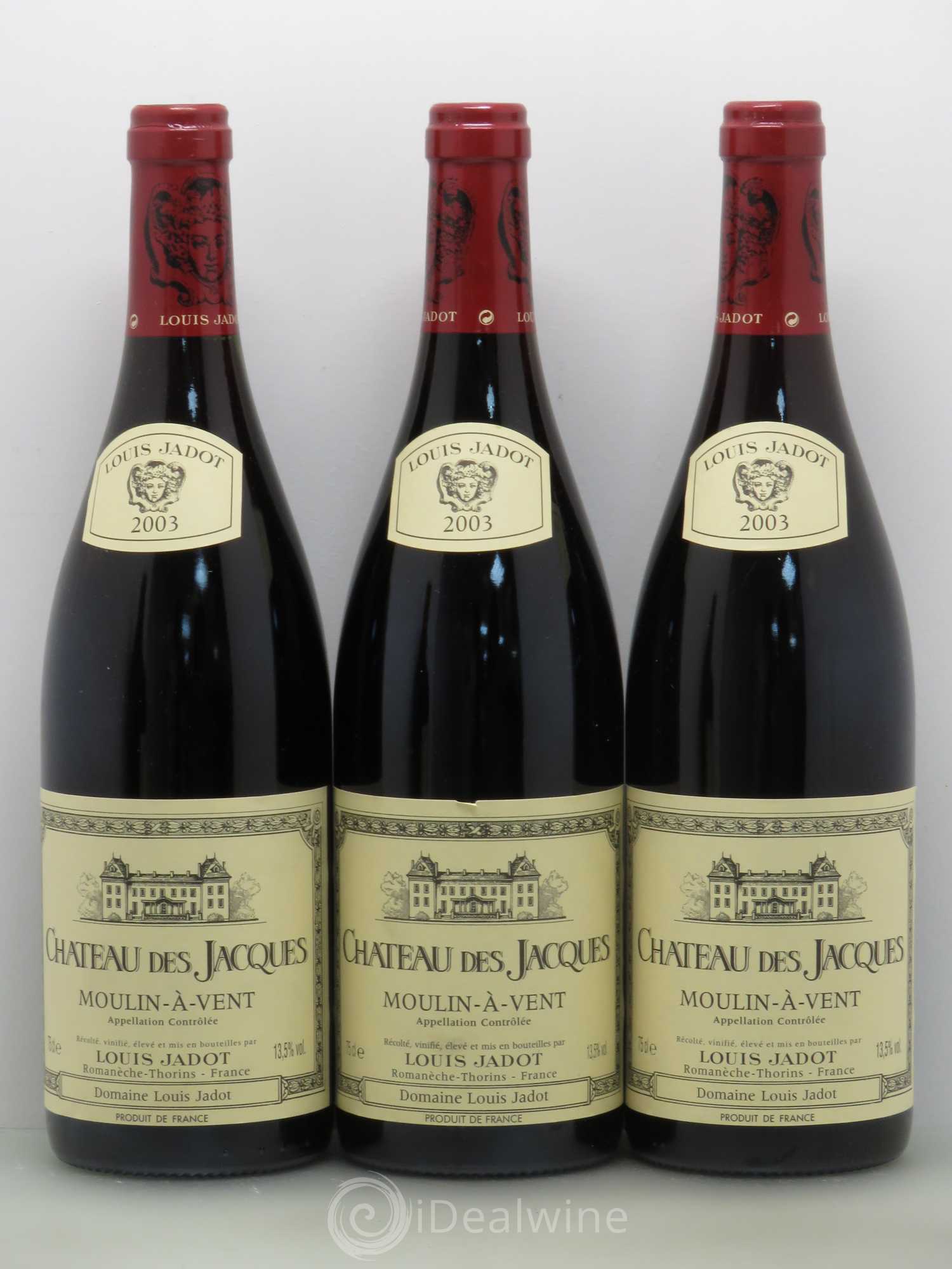Moulin-à-Vent Château des Jacques 2003 - Lot de 6 bouteilles - 1