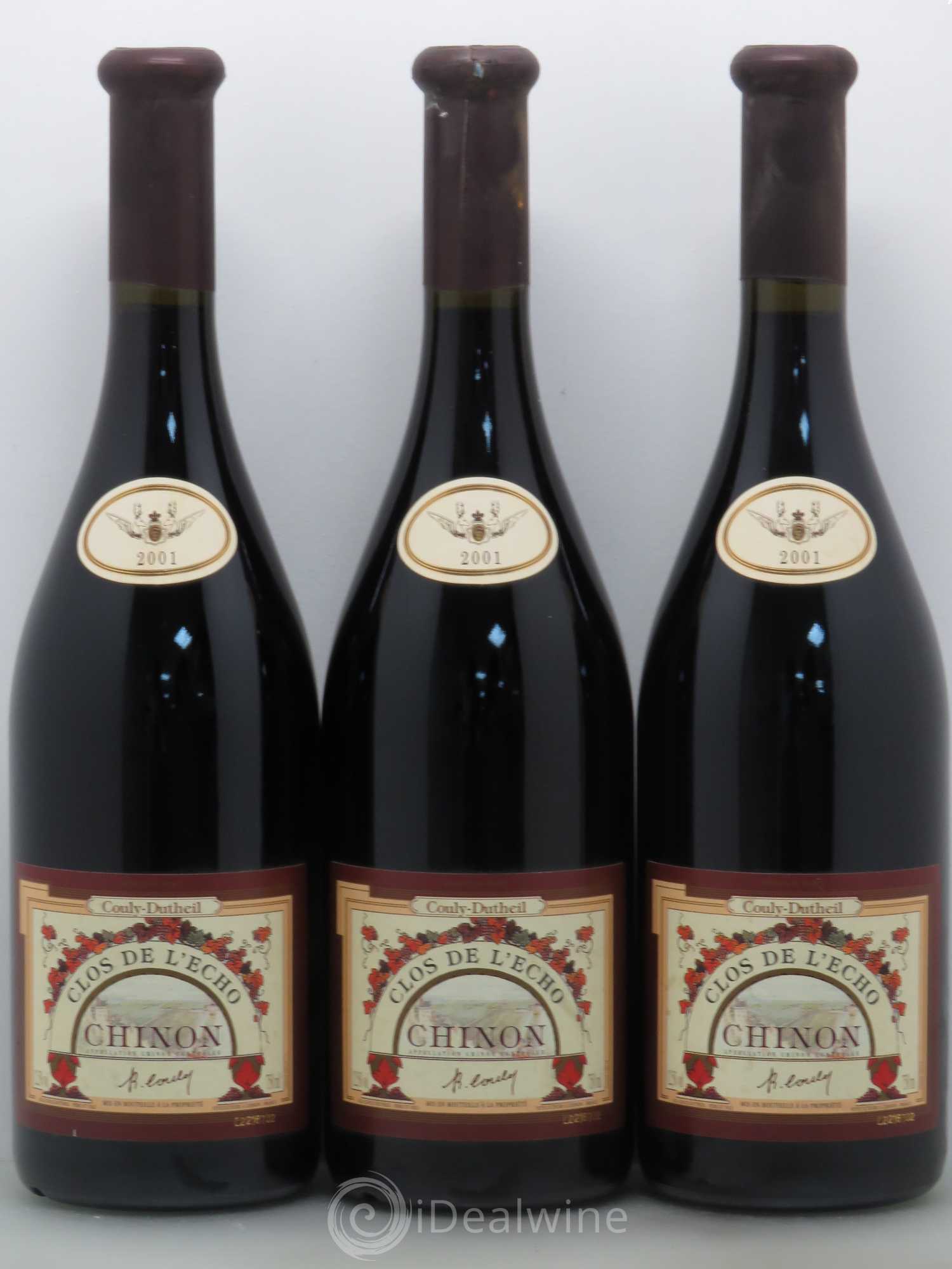 Chinon Clos de l'Echo Couly-Dutheil 2001 - Lot de 6 bouteilles - 1