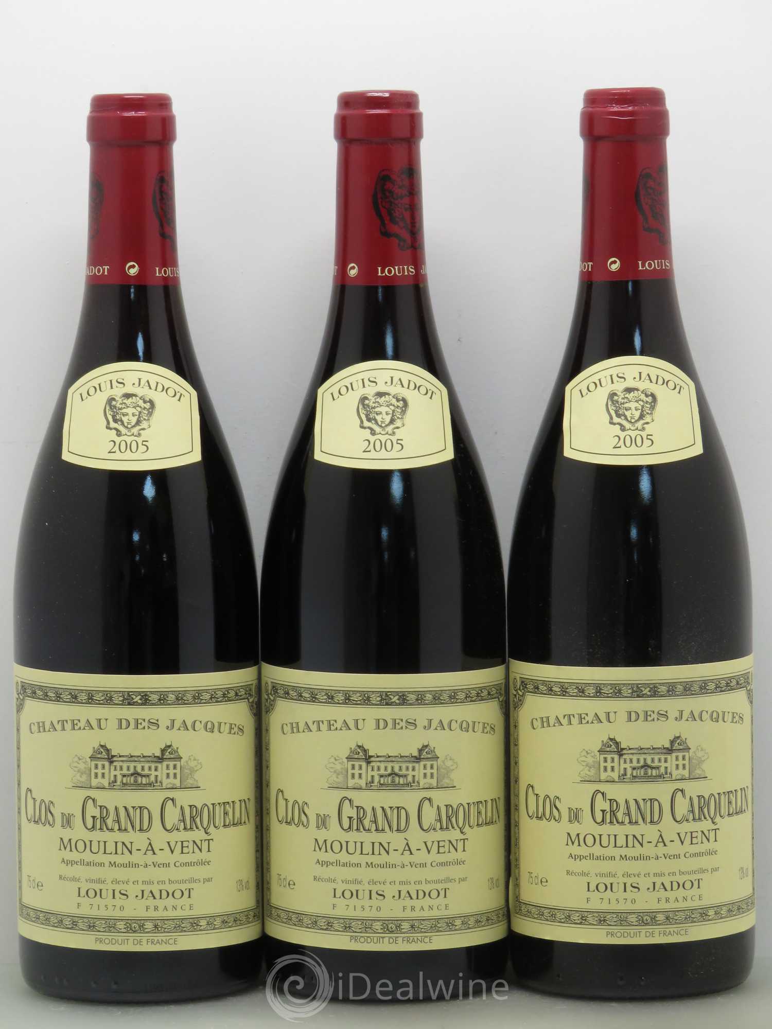Moulin-à-Vent Clos du Grand Carquelin Château des Jacques 2005 - Lot de 6 bouteilles - 2