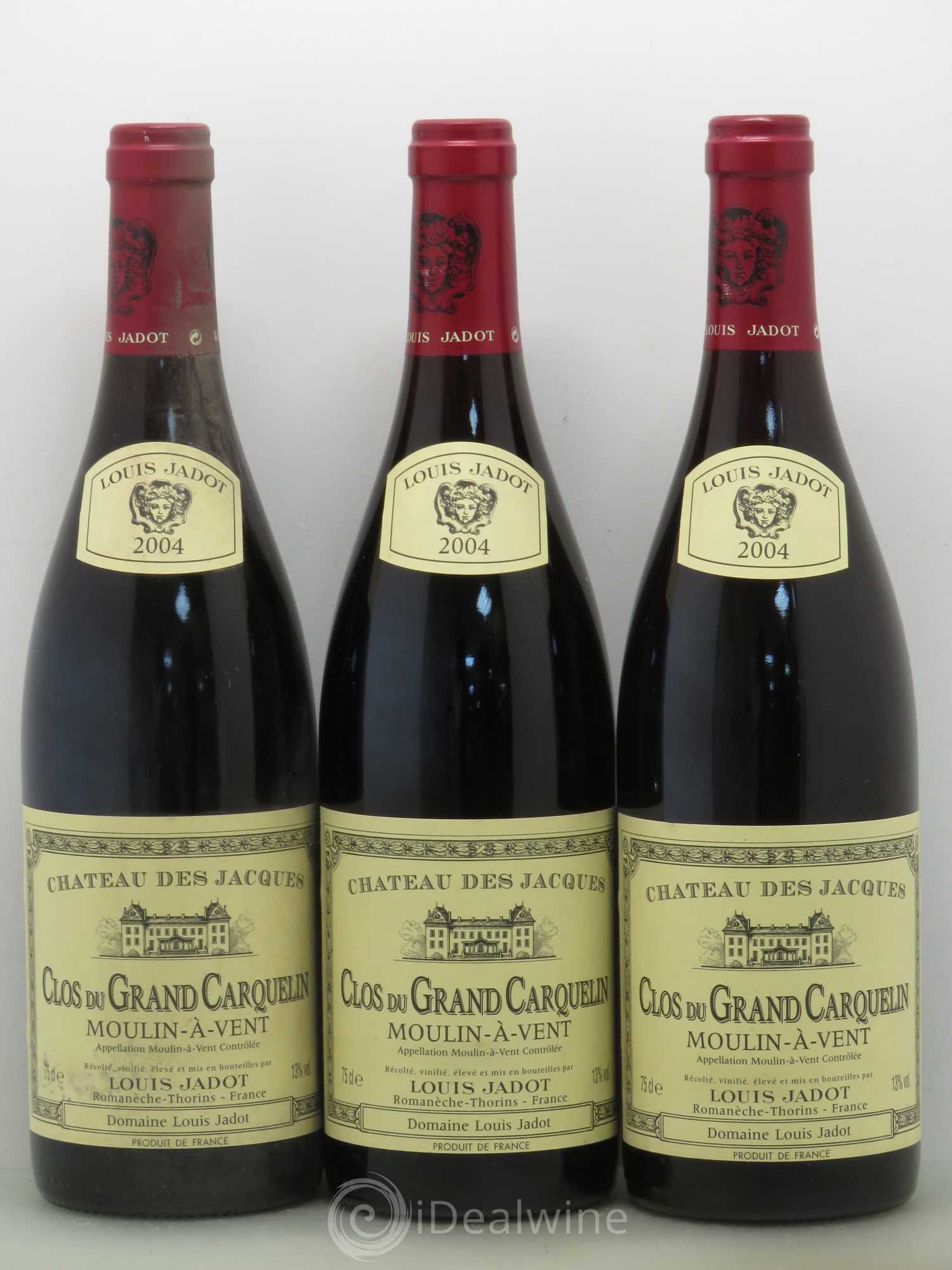 Moulin-à-Vent Clos du Grand Carquelin Château des Jacques 2004 - Lot de 6 bouteilles - 2