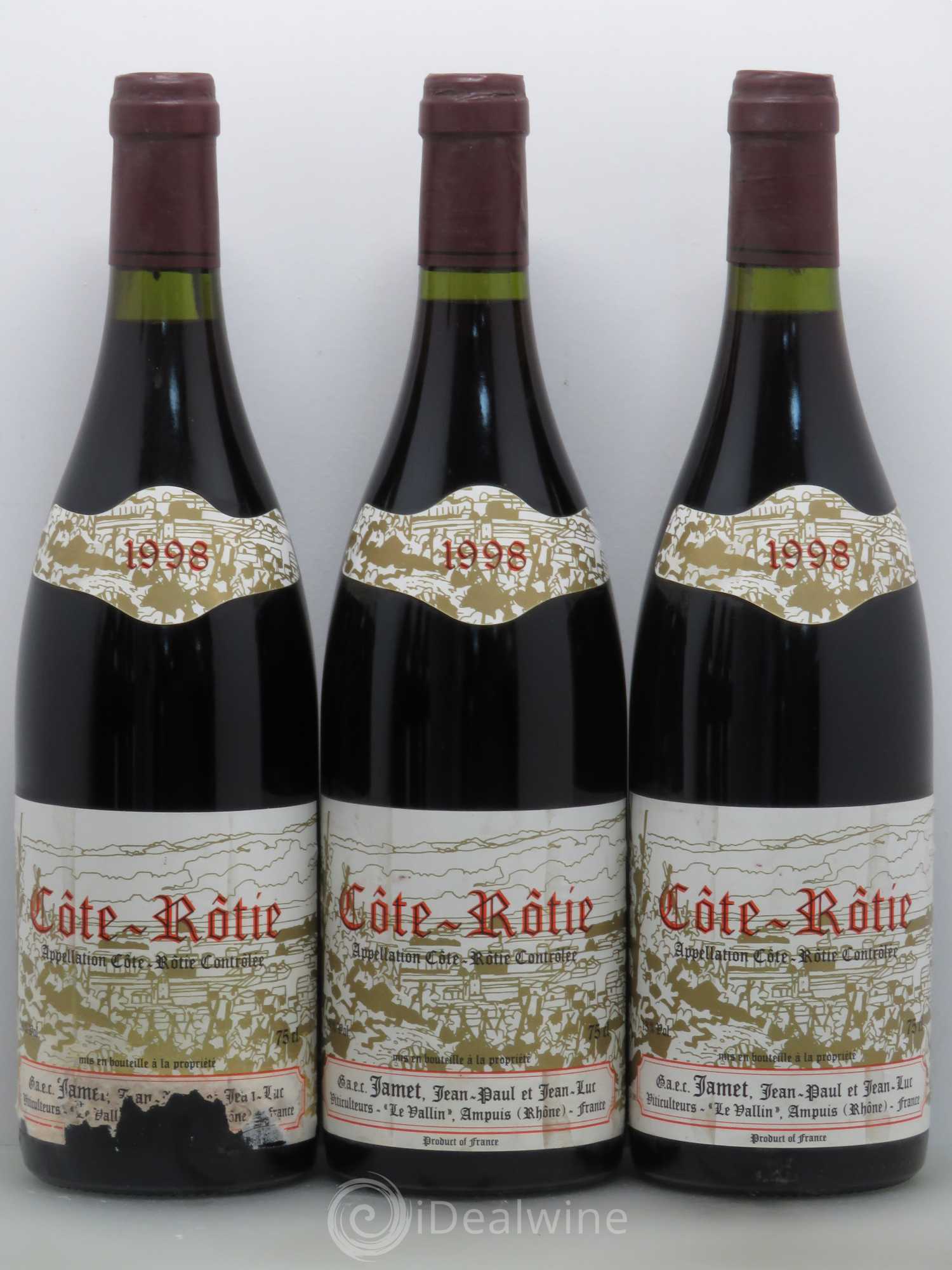 Côte-Rôtie Jamet (Domaine) 1998 - Lot de 6 bouteilles - 1