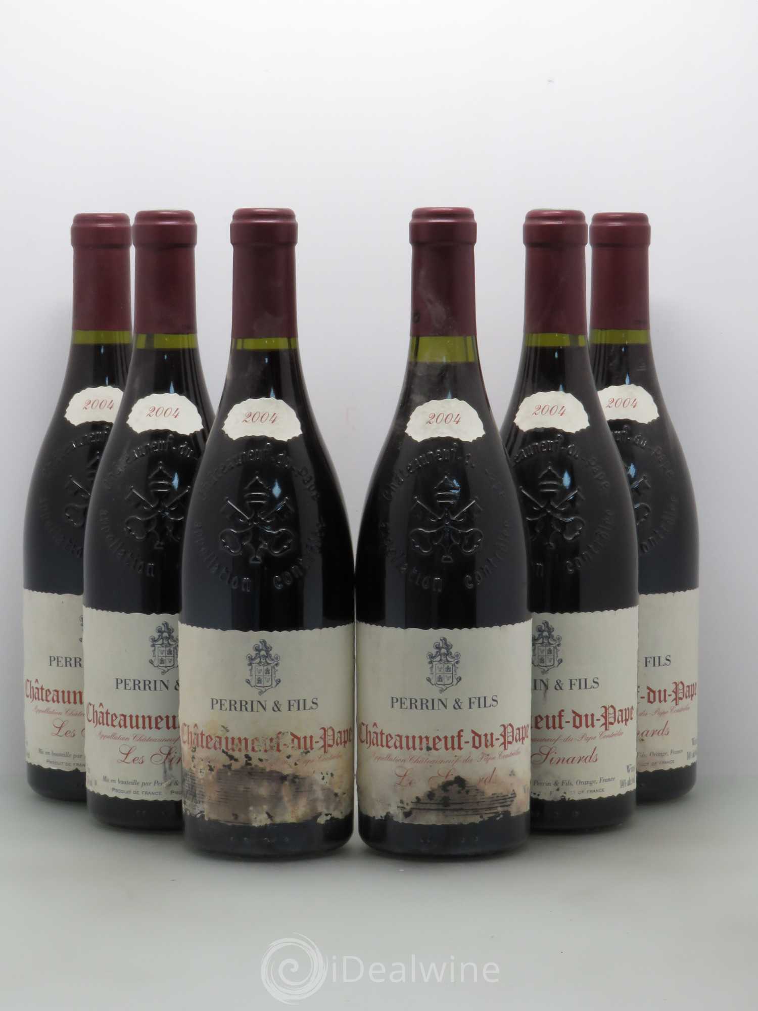 Châteauneuf-du-Pape Perrin & Fils Les Sinards 2004 - Lot de 6 bouteilles - 0