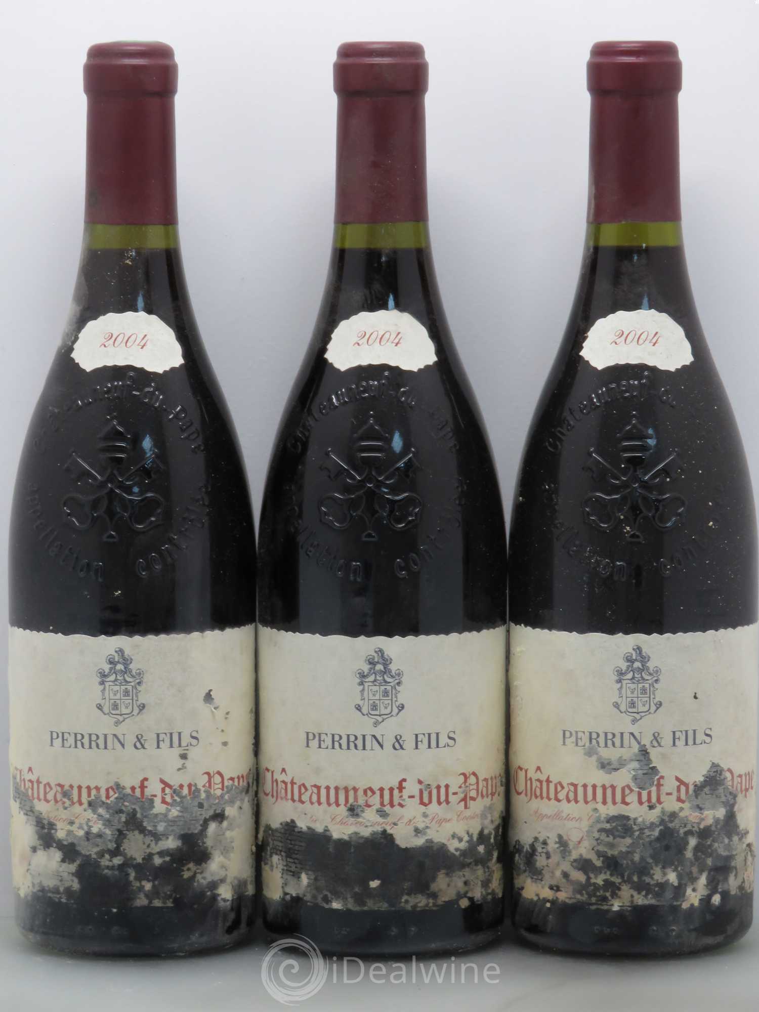 Châteauneuf-du-Pape Perrin & Fils Les Sinards 2004 - Lot de 3 bouteilles - 0